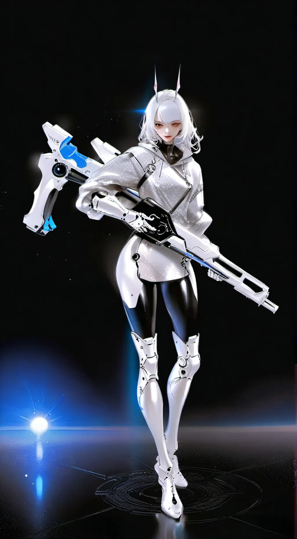 ai character: Evil robot soldier background