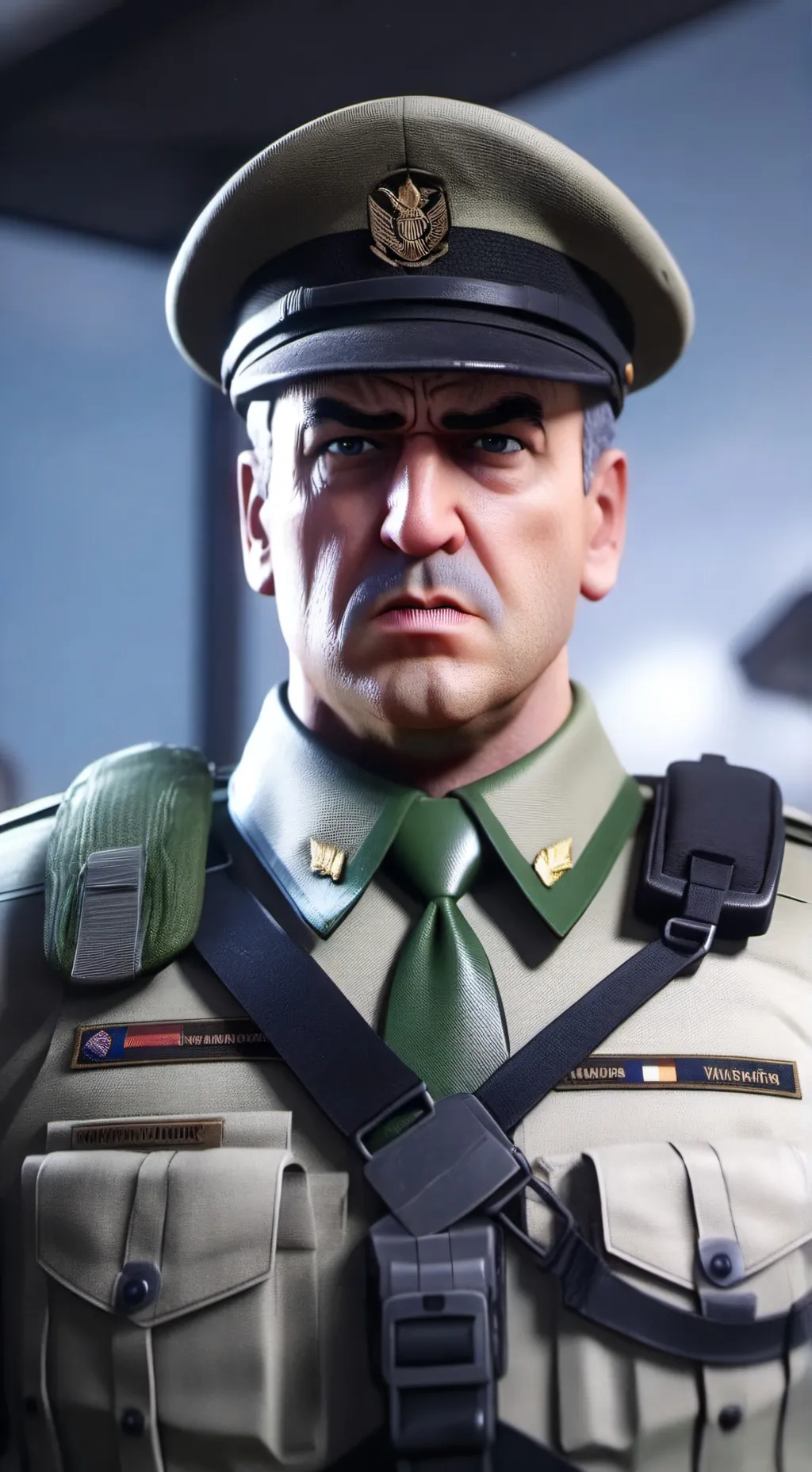 ai character: US Army Sergeant  background