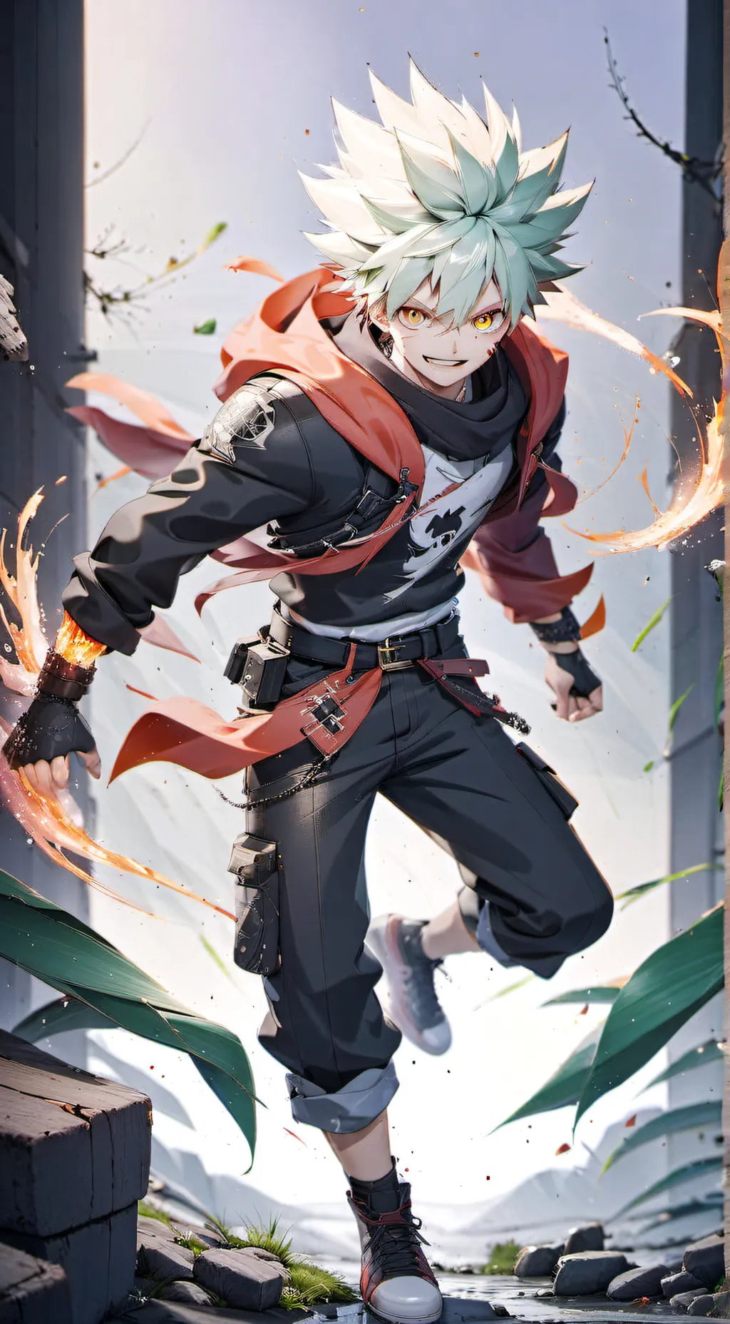 ai character: bakugo background
