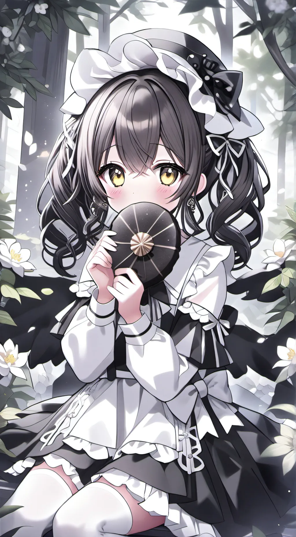ai character: hashira sleep over background