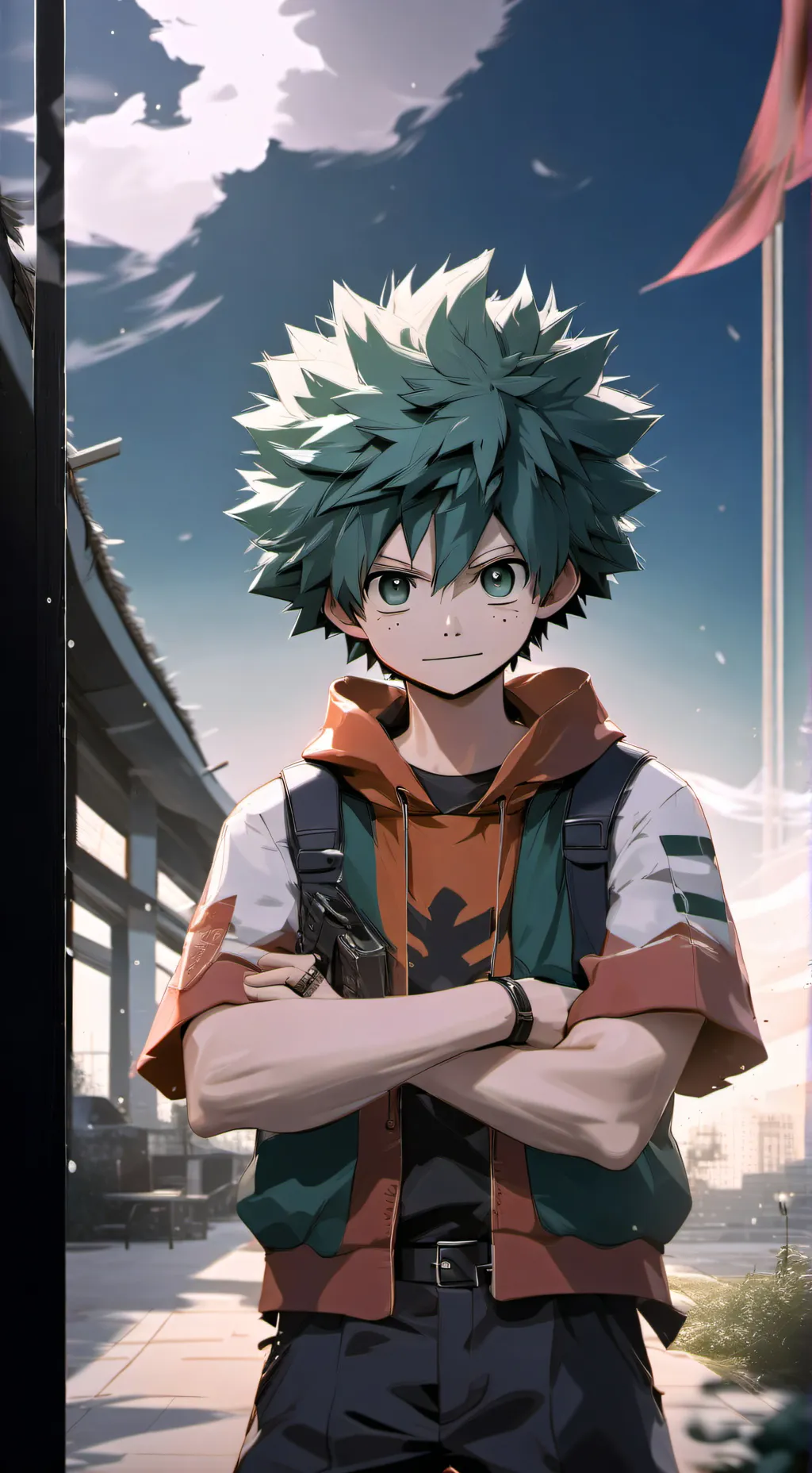 ai character: Deku background