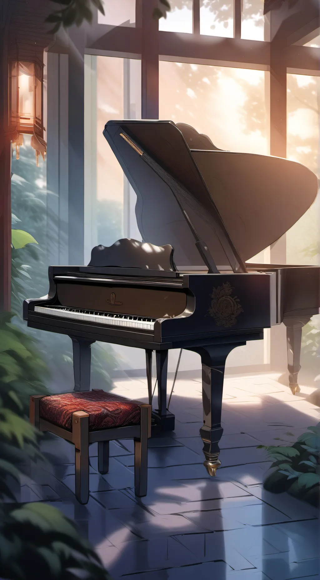 ai character: music maker  background