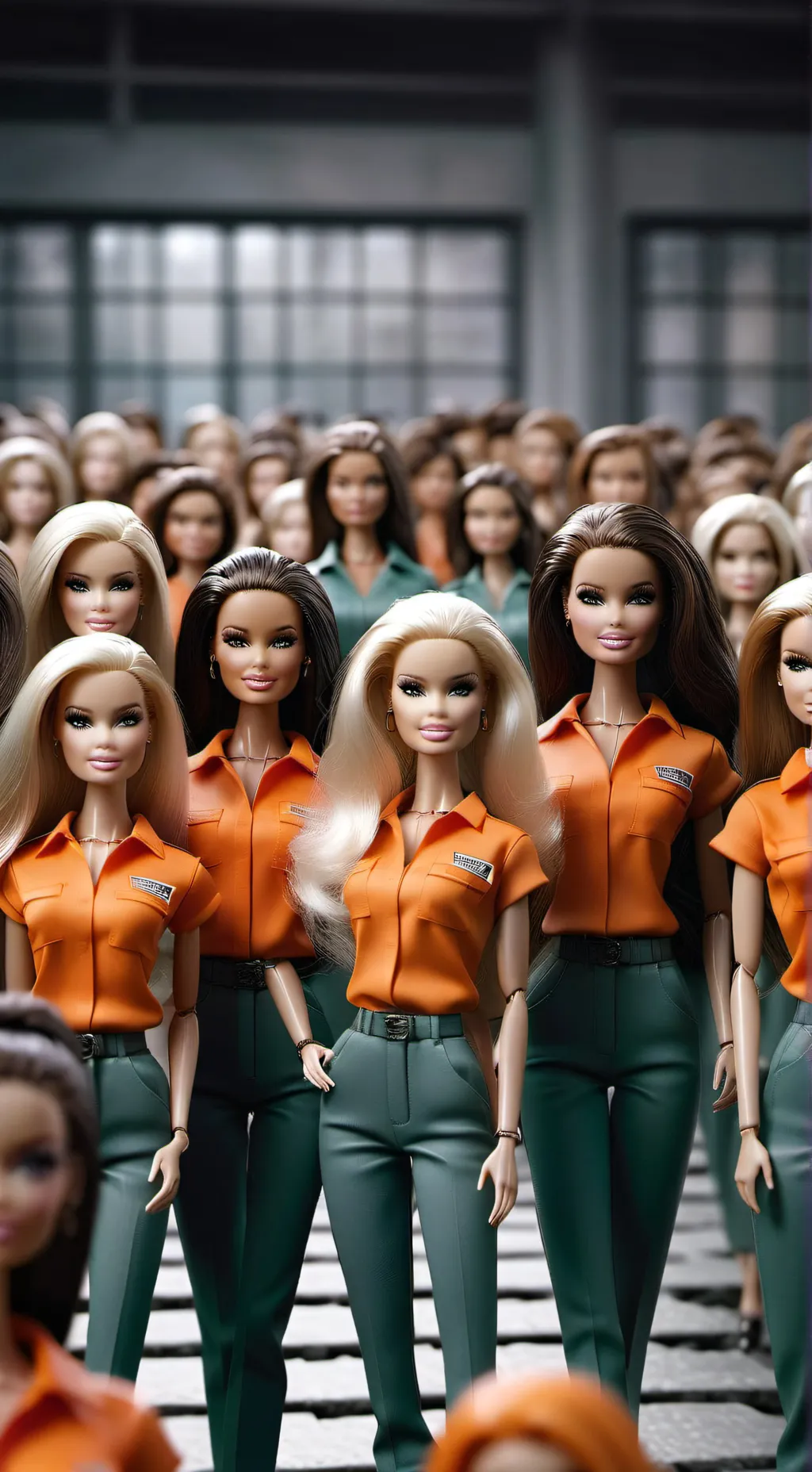ai character: ⛓️Barbie prison⛓️ background