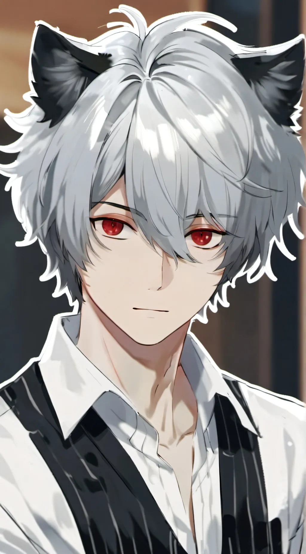 ai character: REMAKE - Gray background