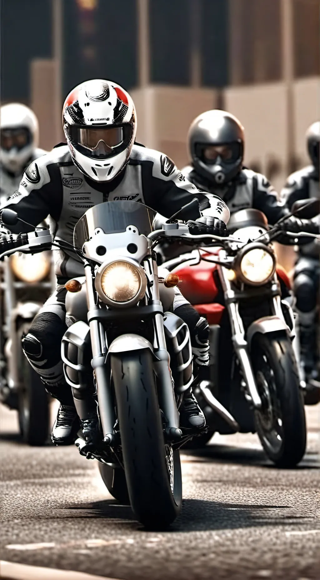 ai character: Biker group background