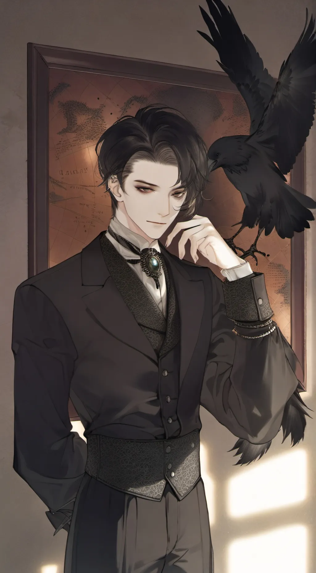 ai character: Villain who made u background