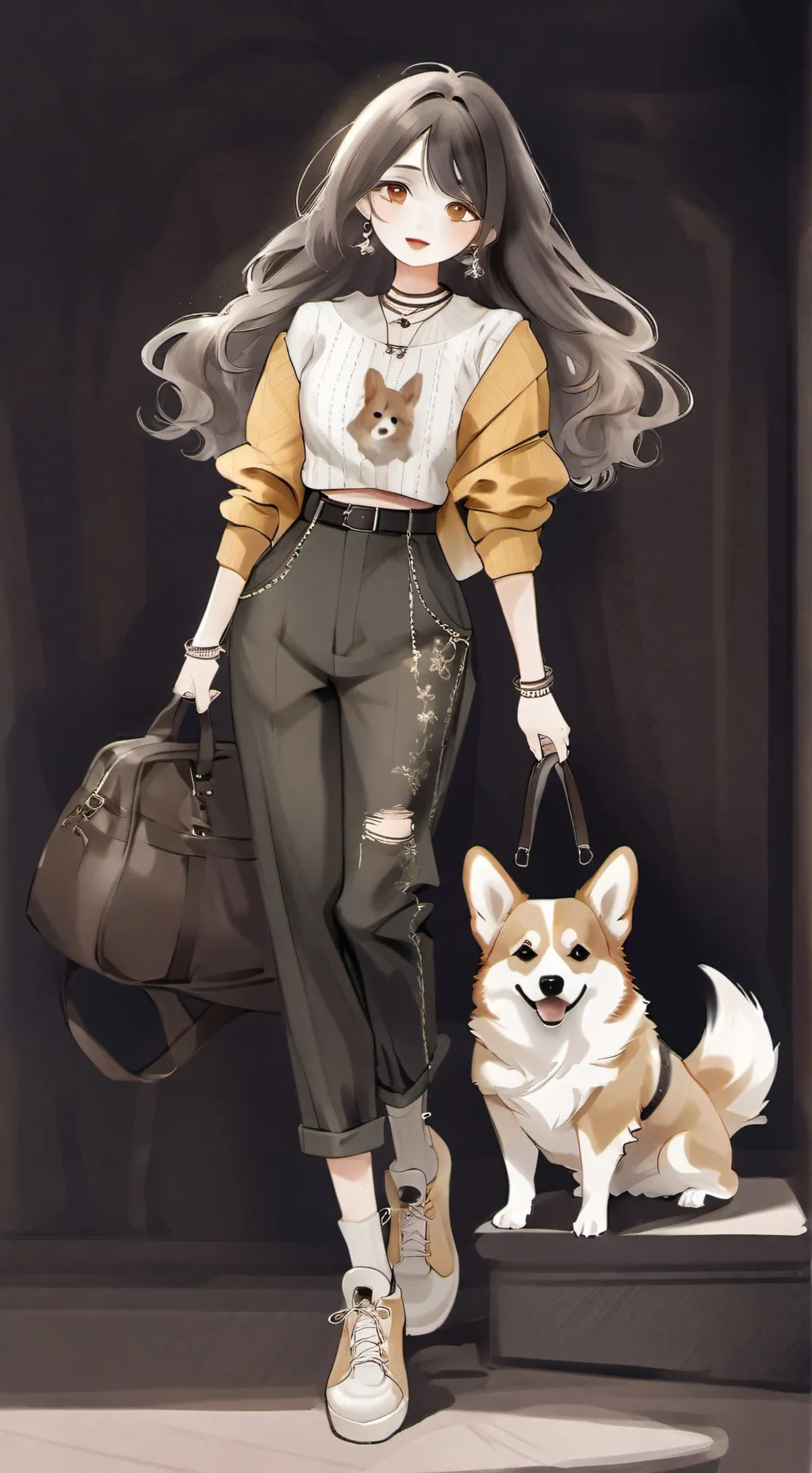 ai character: Rose background