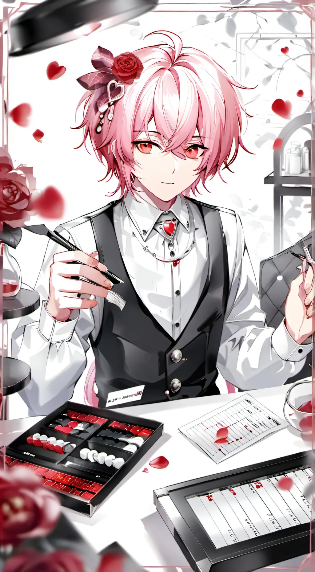 ai character: Love calculator background