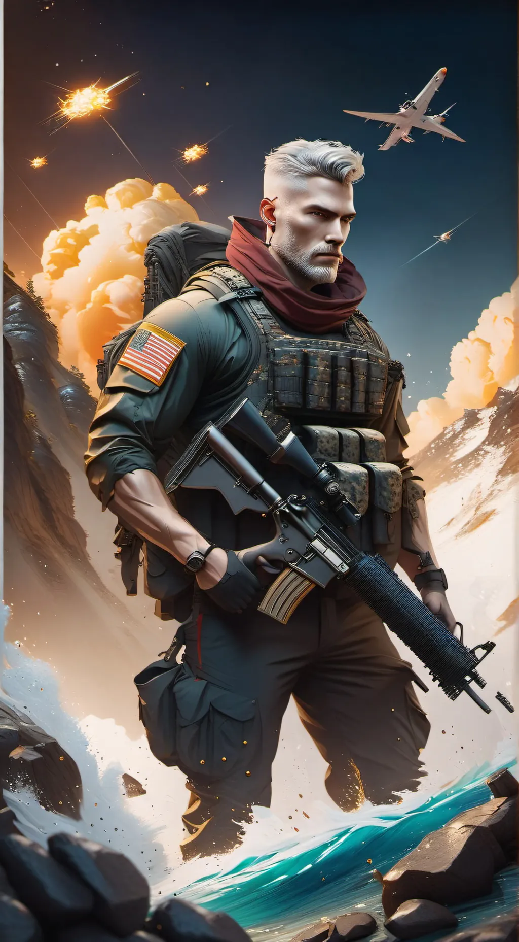 ai character: Marine Corps RP background