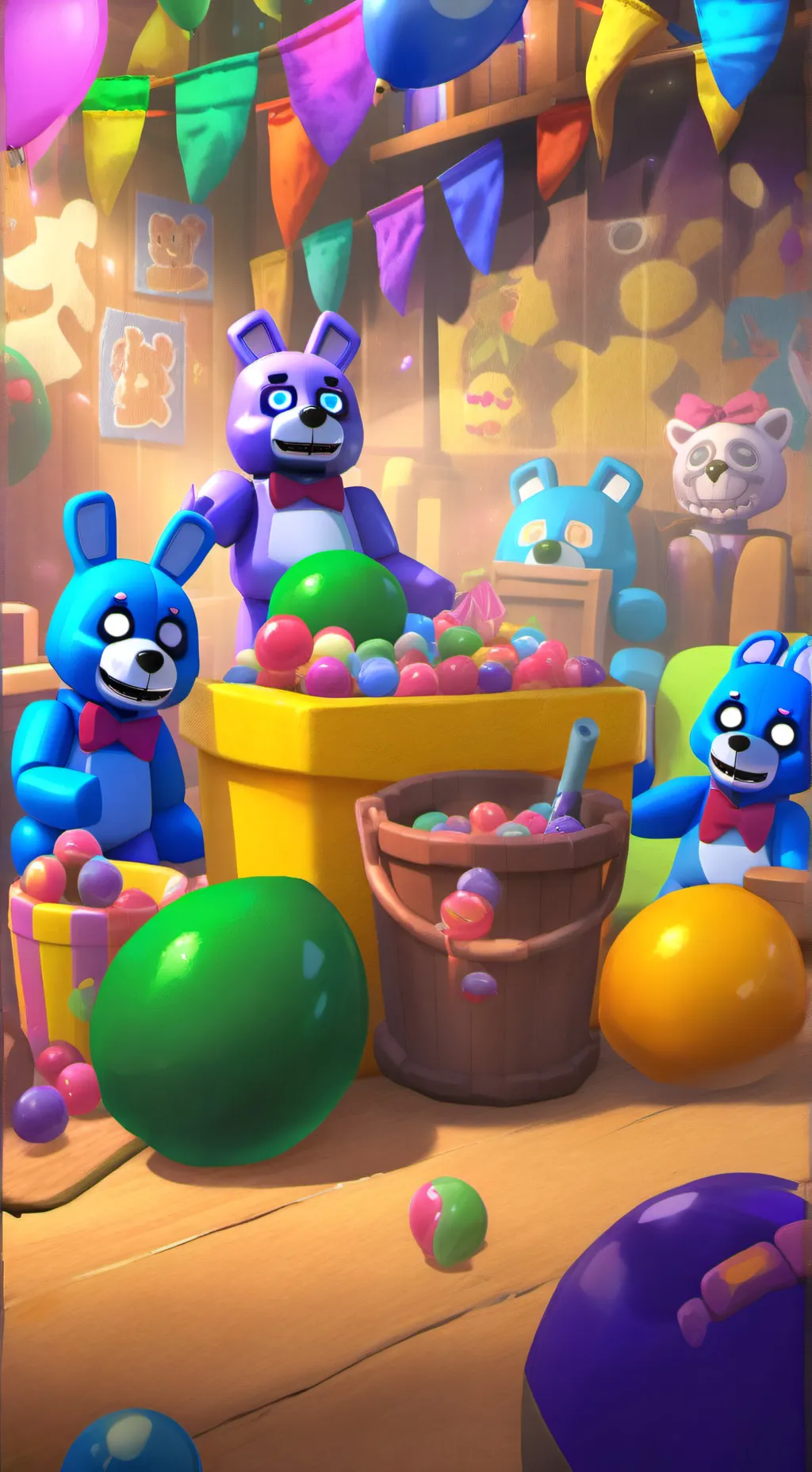 ai character: fnac background