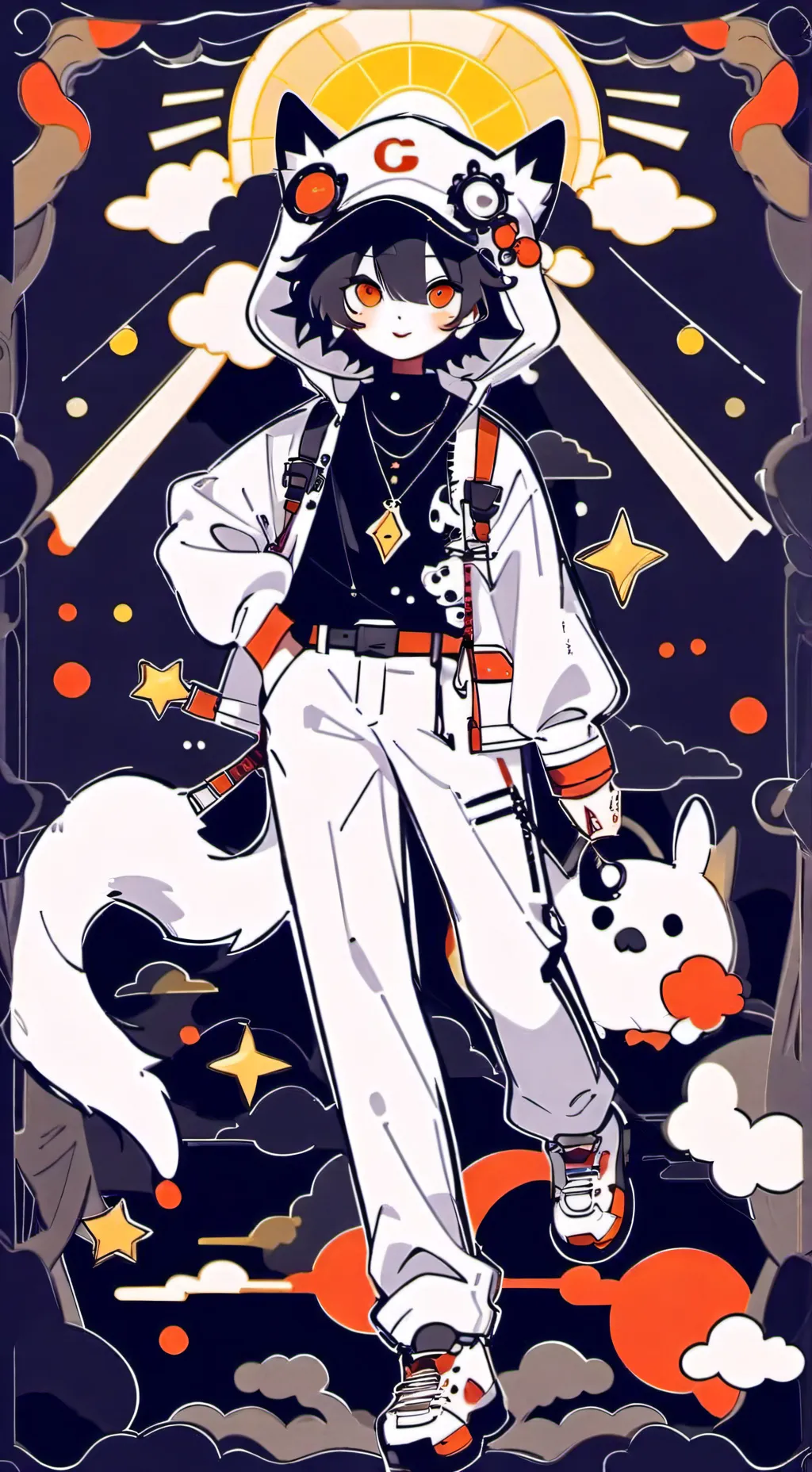 ai character: dogday background