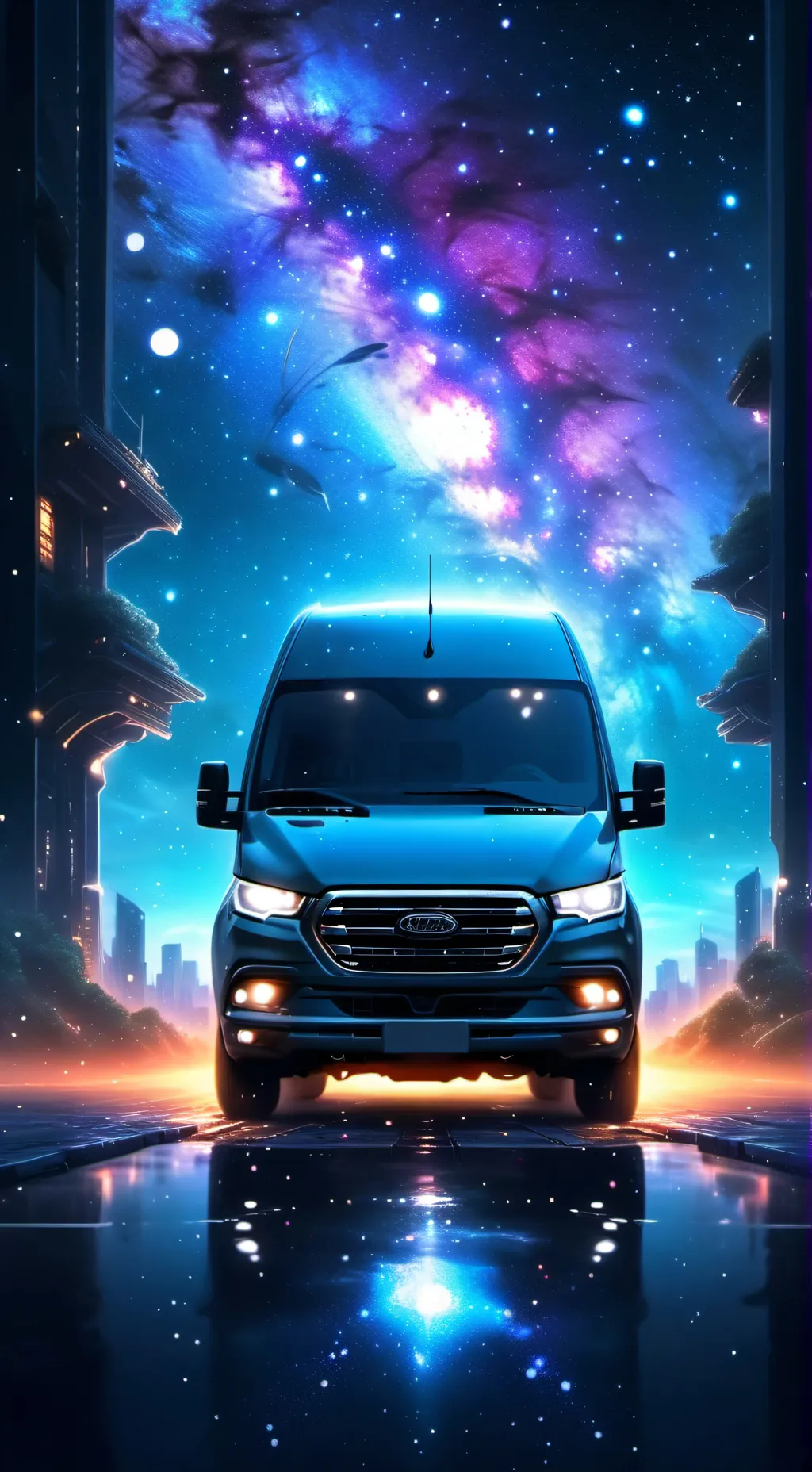 ai character: One d roadtrip!  background