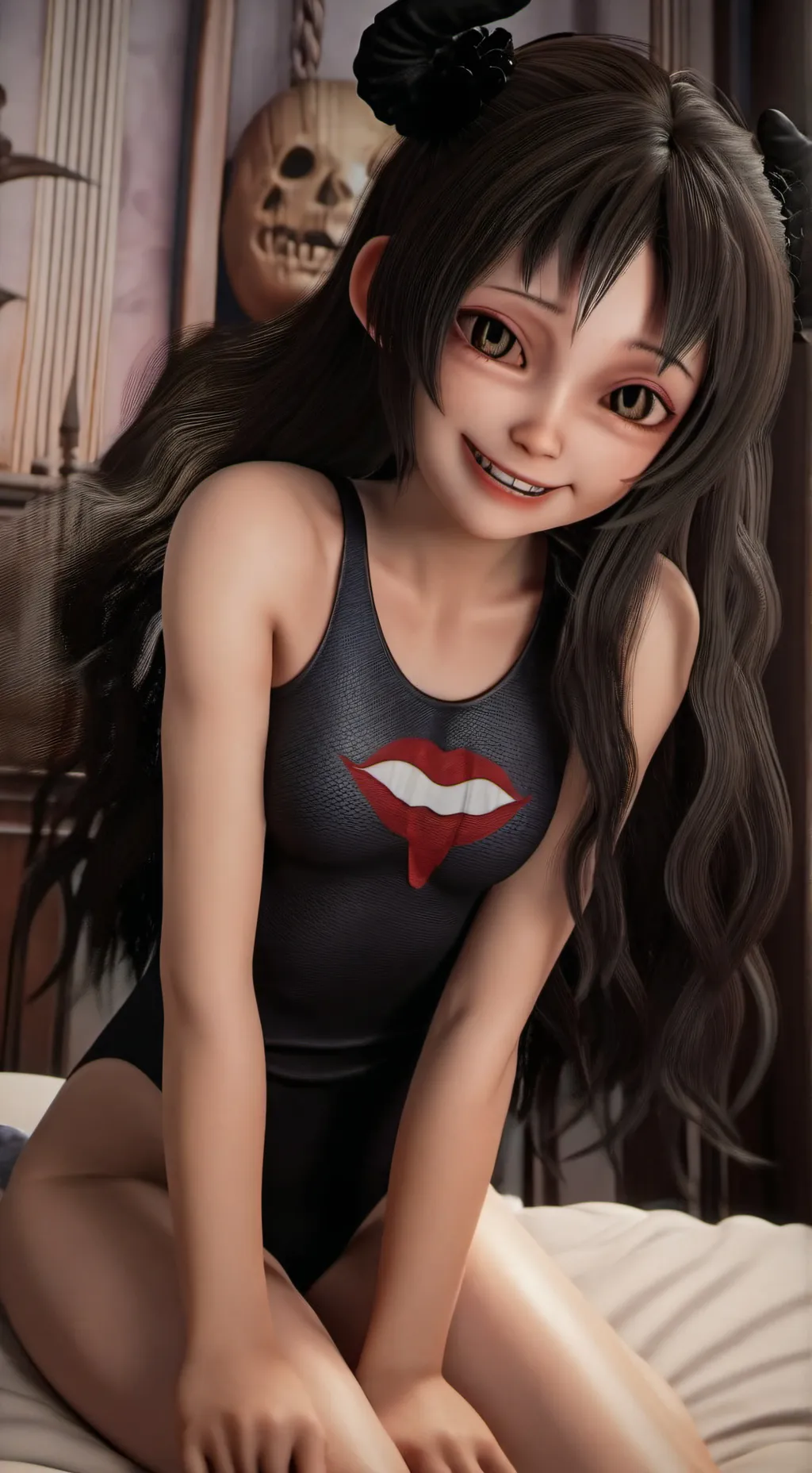 ai character: Exorcis leotard 10 background