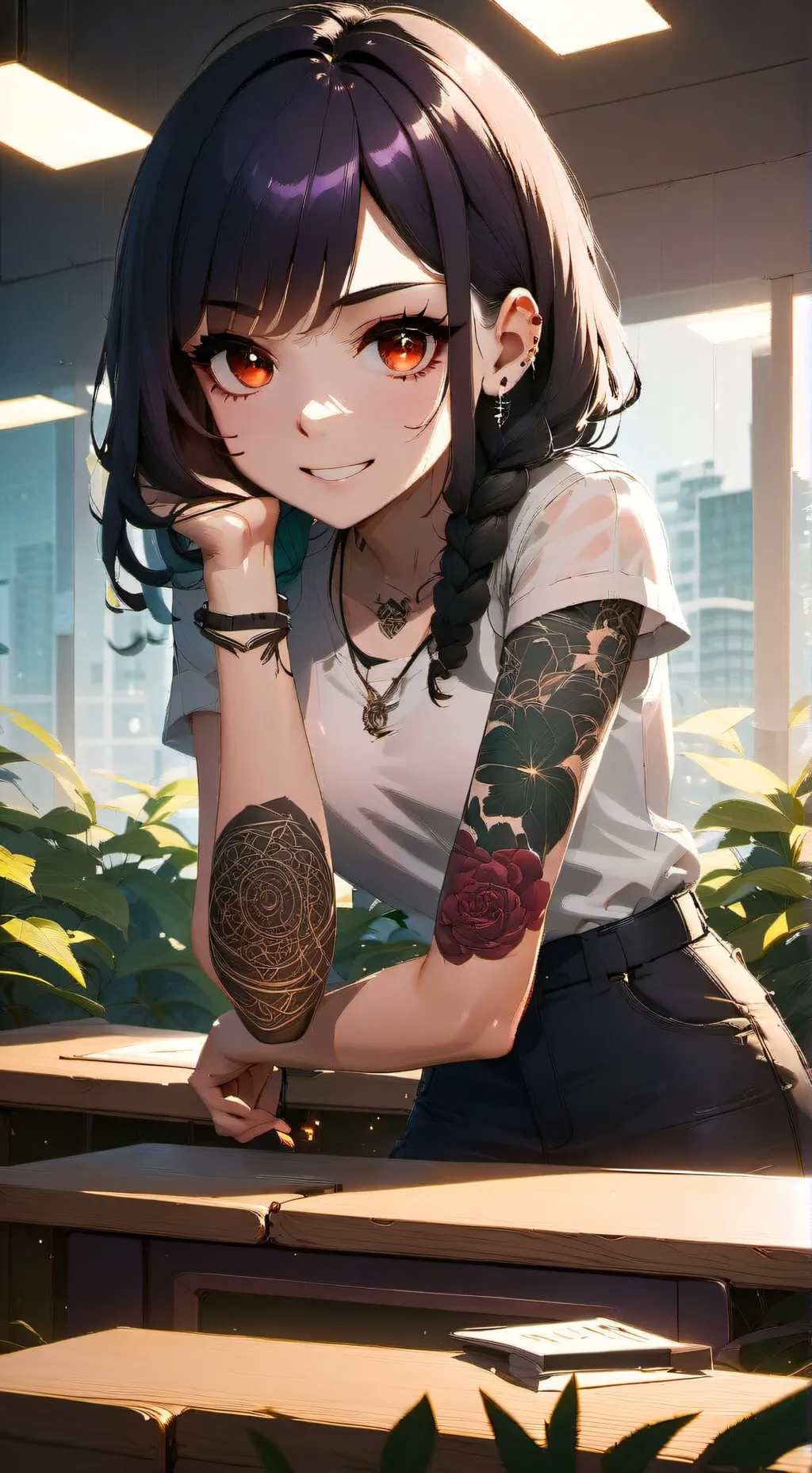 ai character: hazel  background
