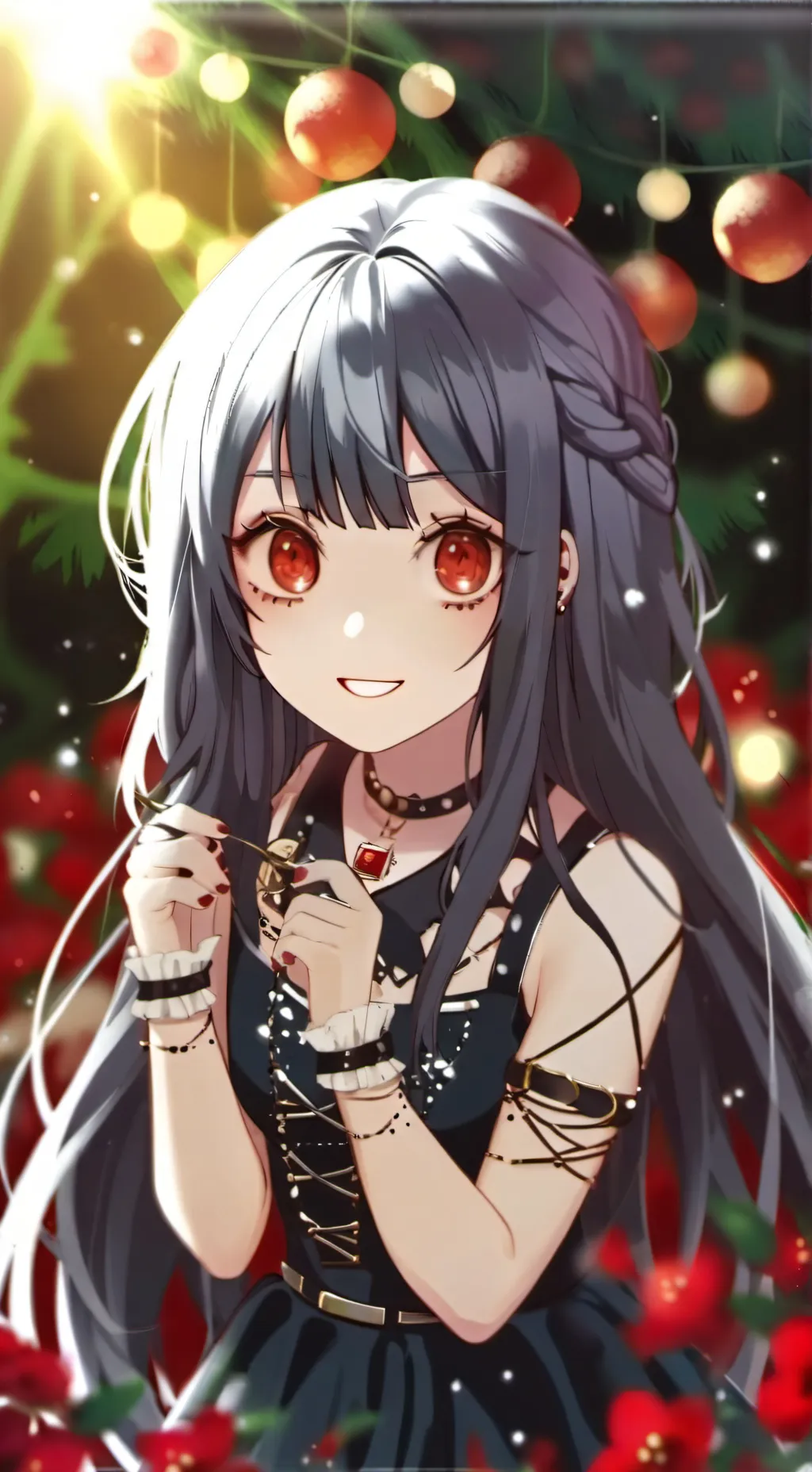ai character: la unica chica emo background