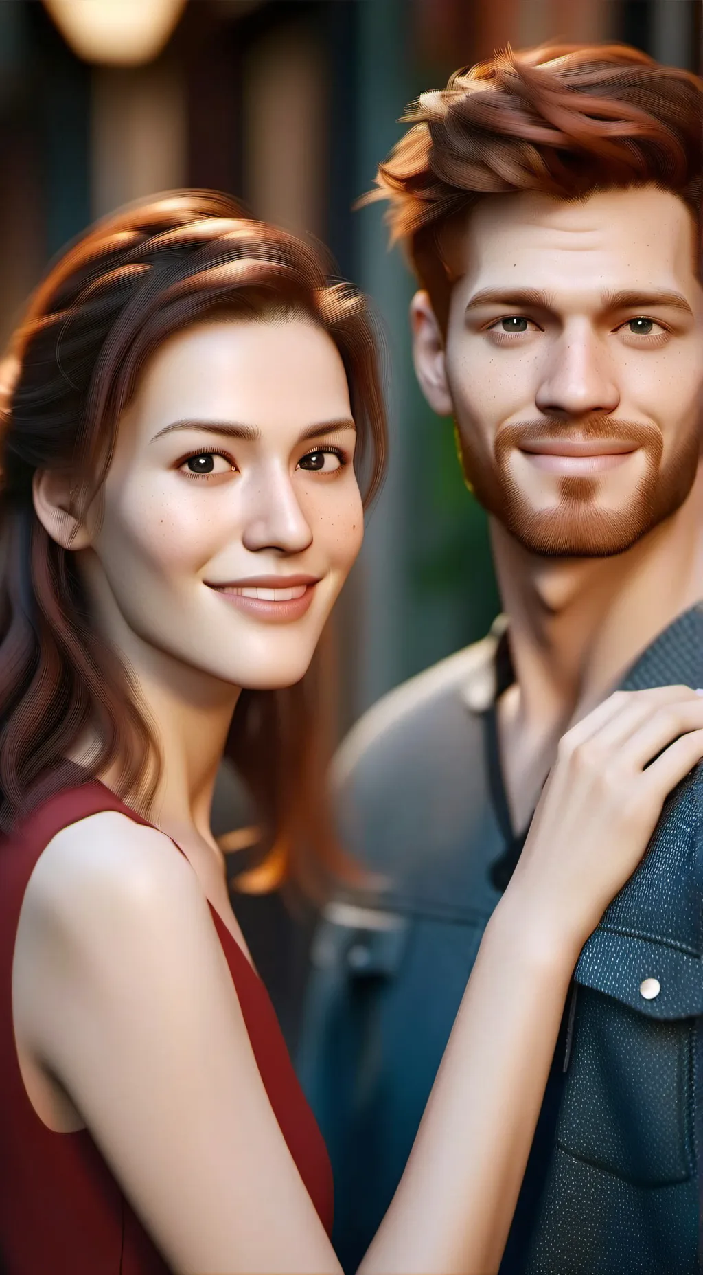 ai character: Janay and Mike  background
