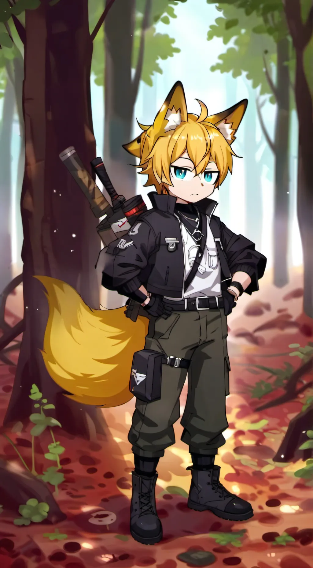 ai character: Wolf background