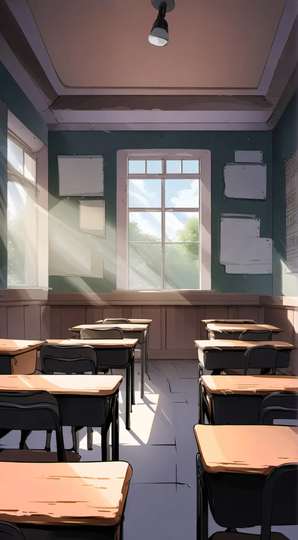 ai character: not focused Y/N background