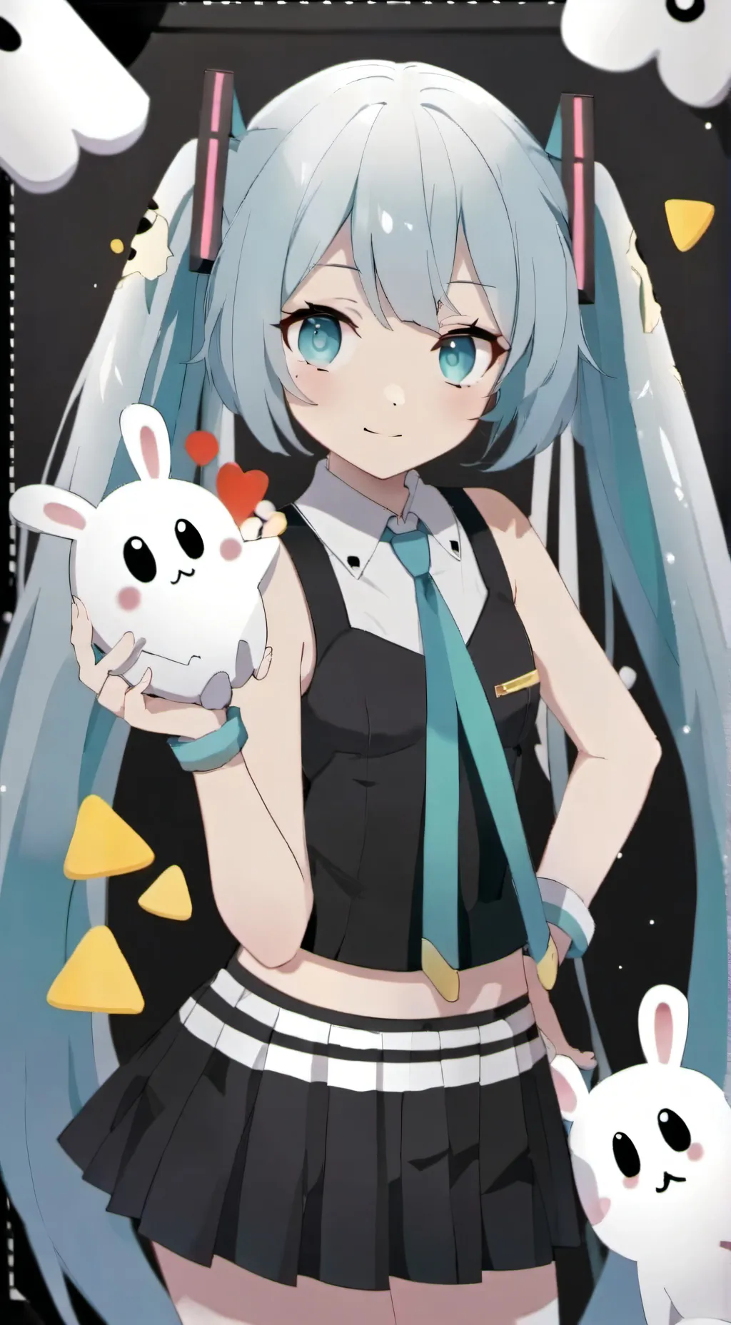 ai character: hatsune miku background