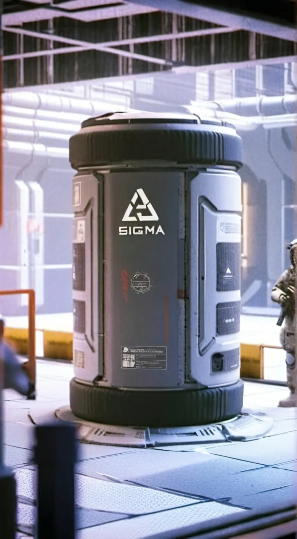 ai character: Subject Sigma background