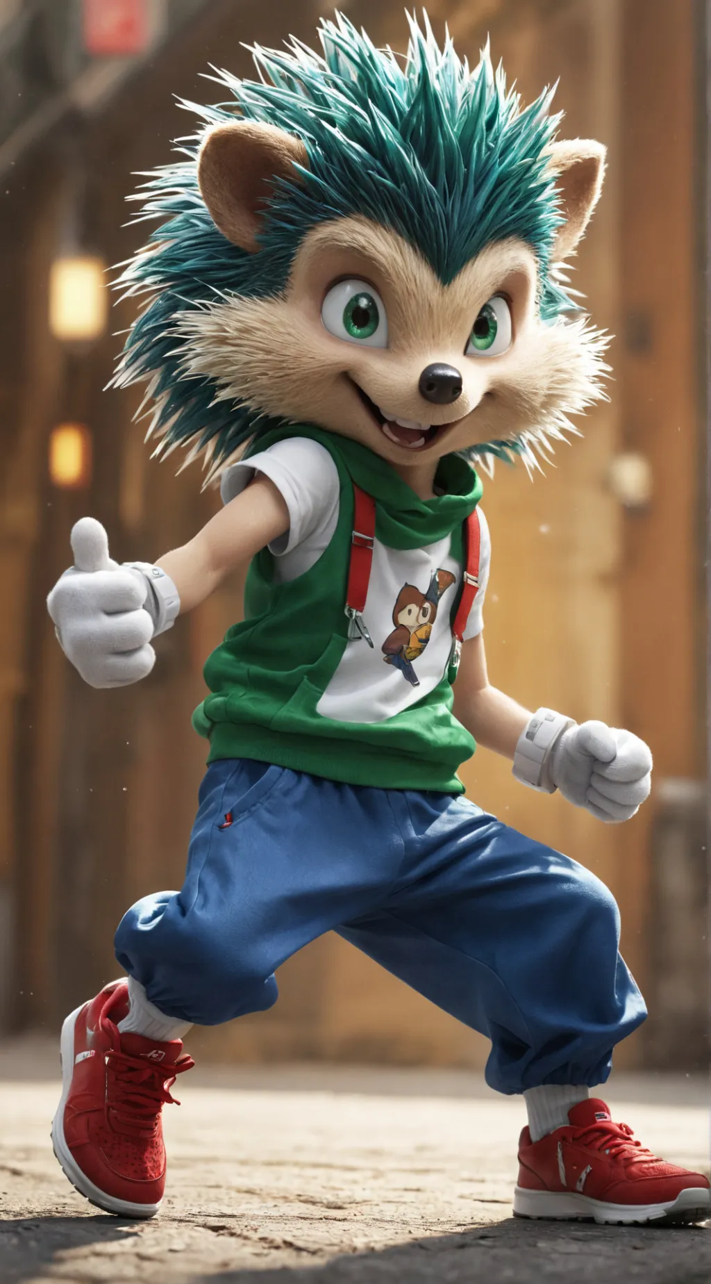 ai character: Sonic the Hedgehog background