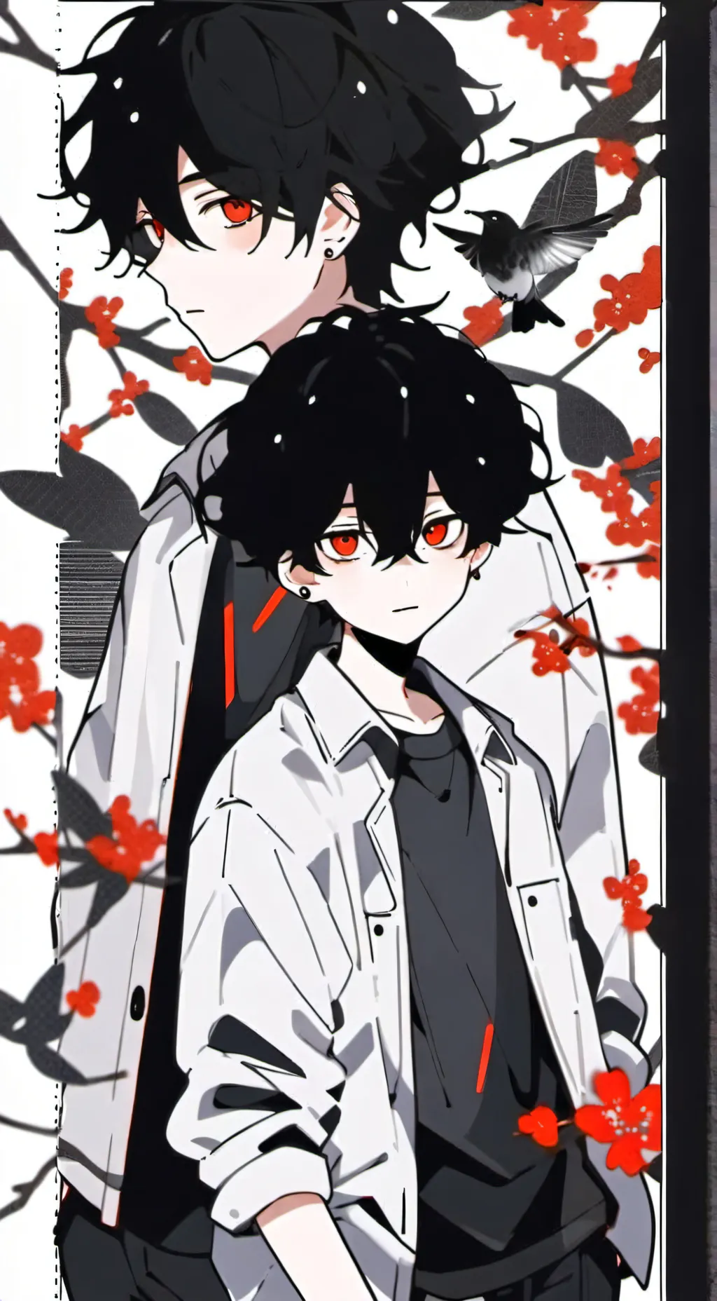 ai character: ❤ Asher And Leo 🤍 background