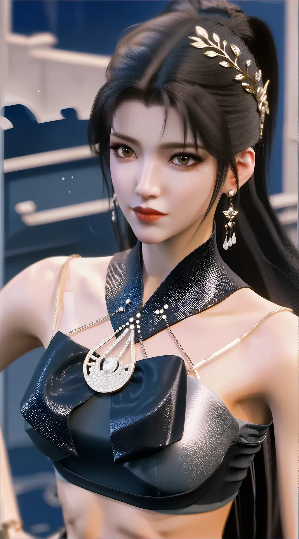 ai character: 莫七七 background