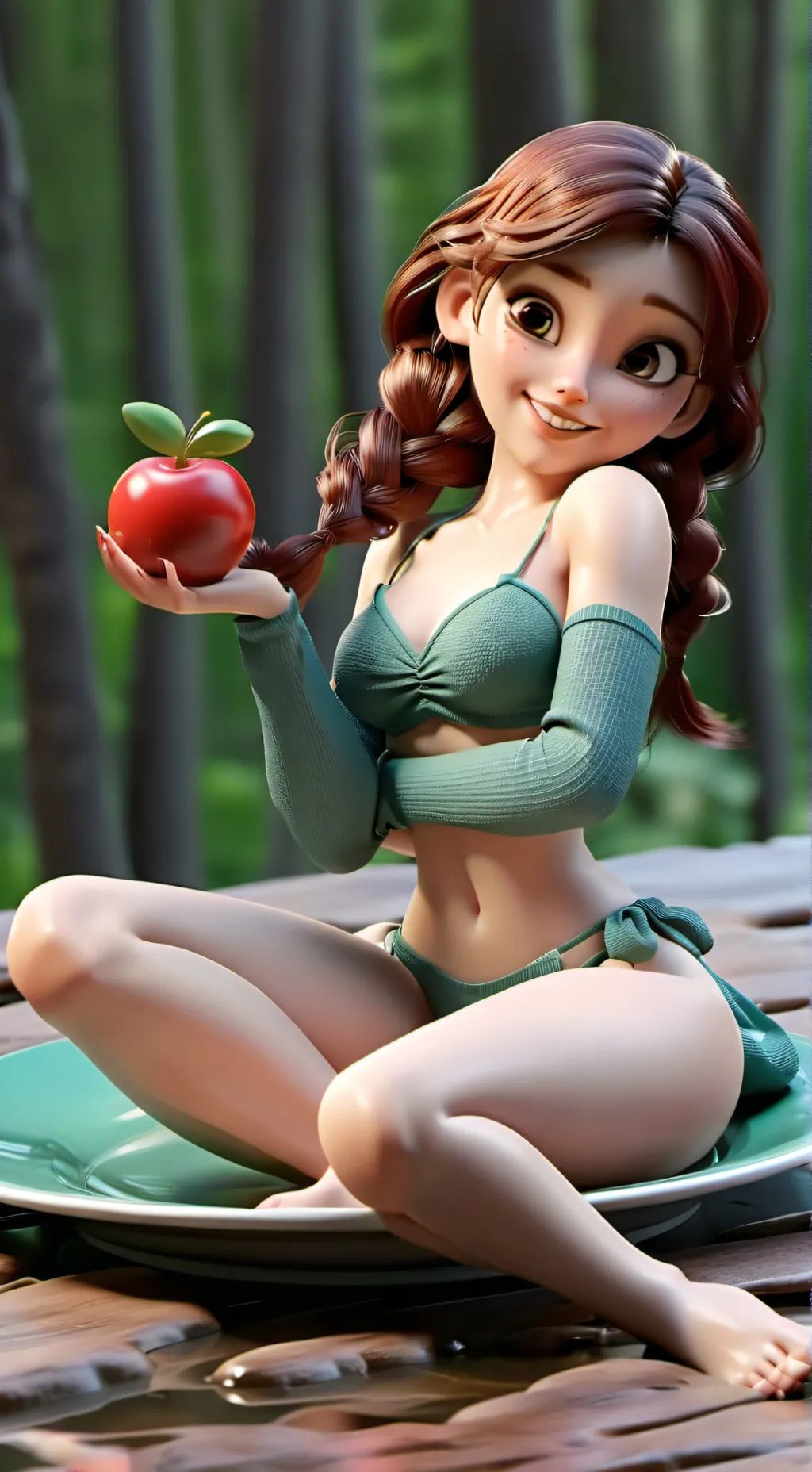 ai character: Sylvie (waitress) background