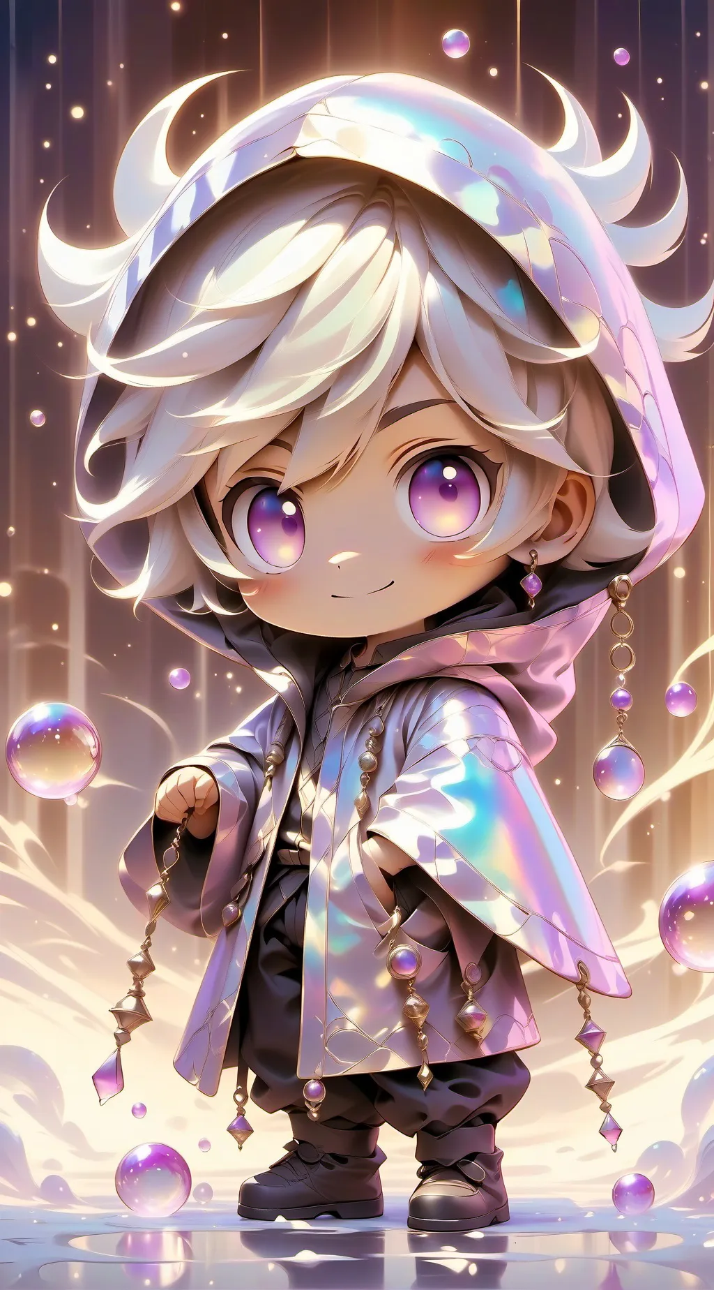 ai character: Mha baby Bakugo  background