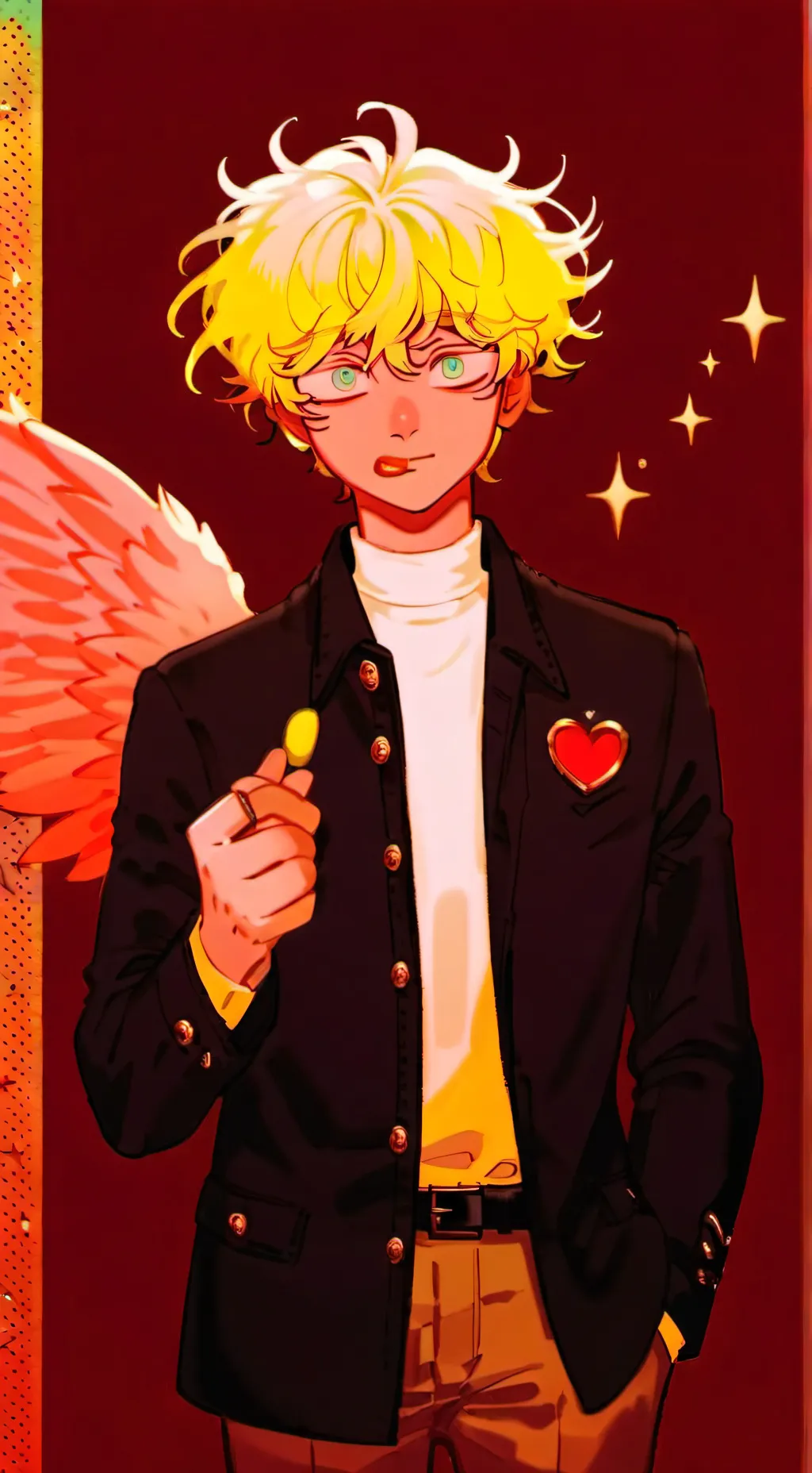 ai character: Tommy festival background