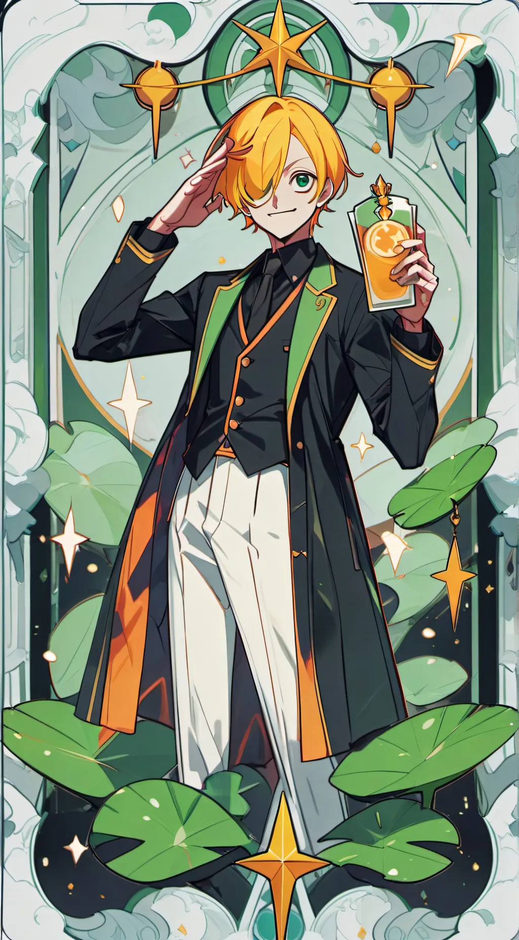 ai character: Sanji background