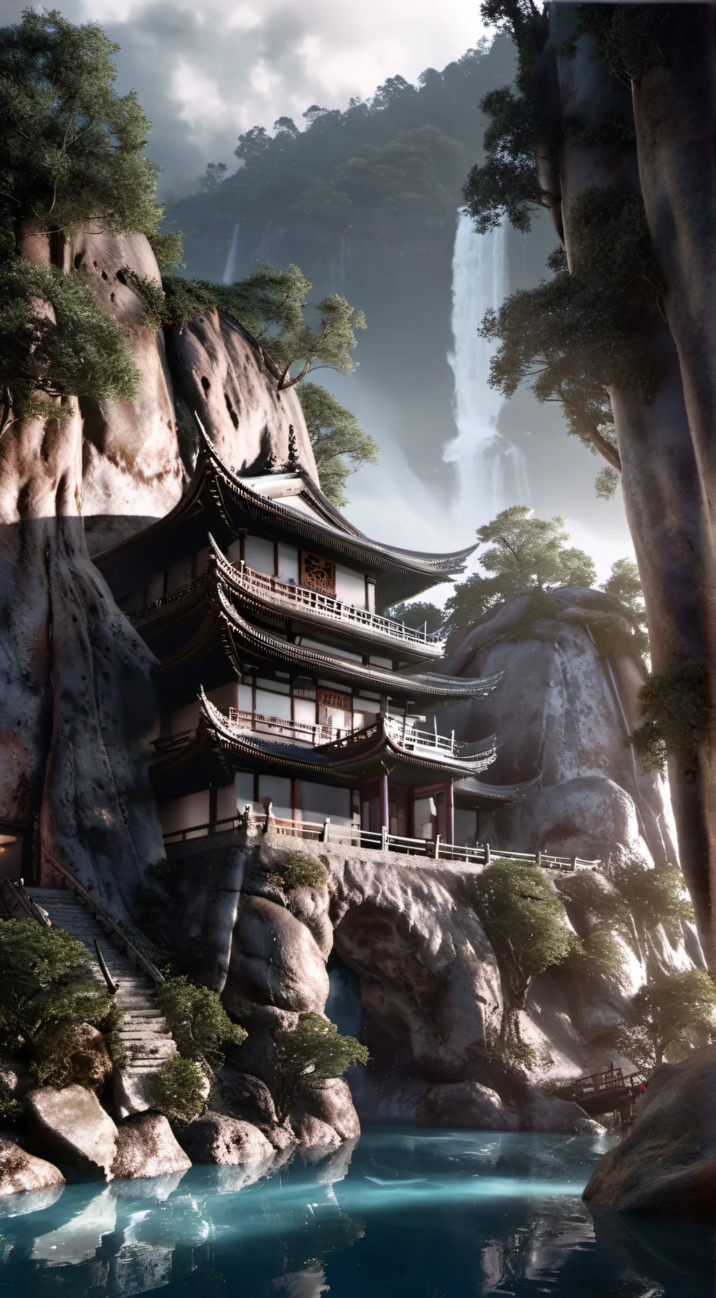 ai character: Dojo background