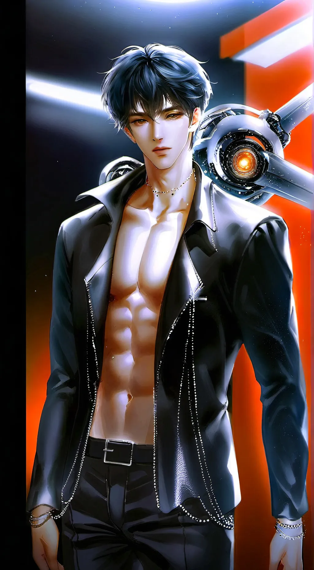 ai character: Ęńẓ̌ø background