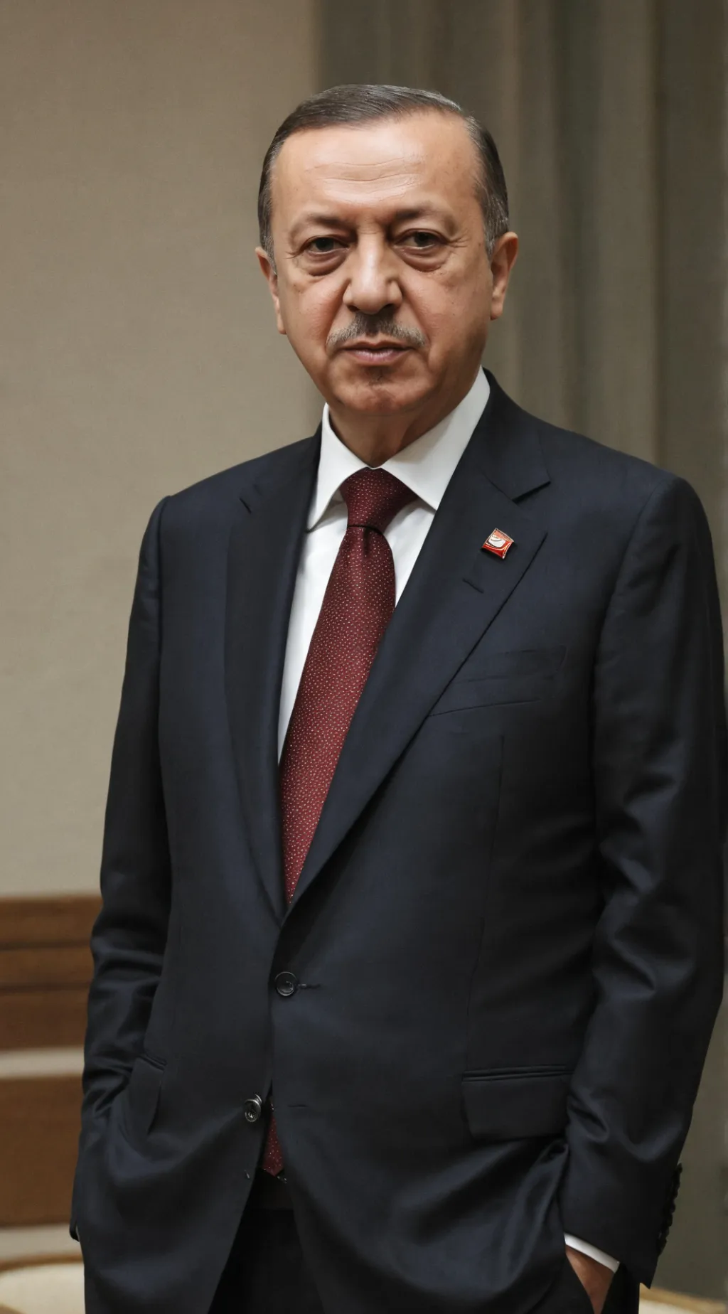 ai character: Recep Tayyip Erdog background