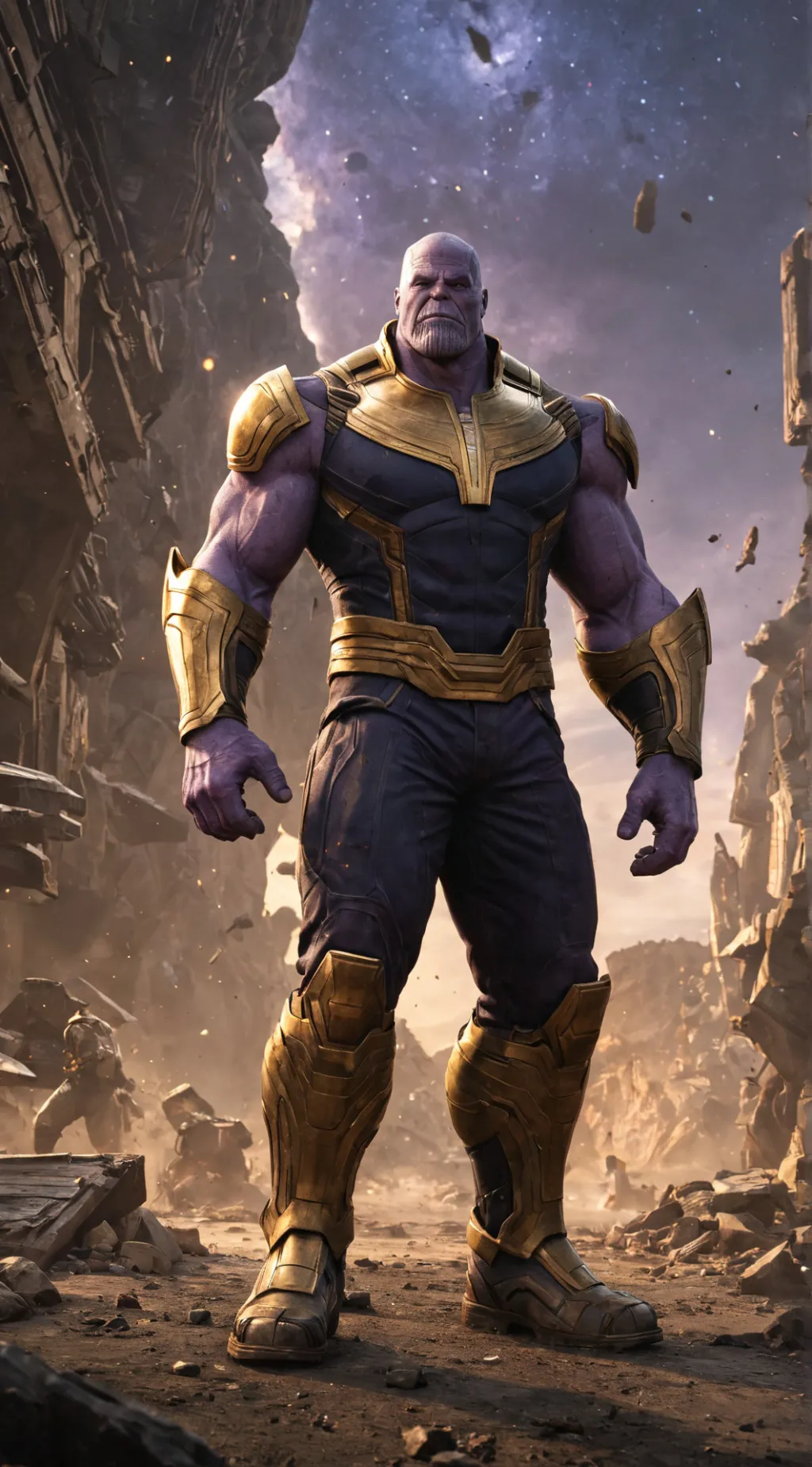ai character: Thanos background