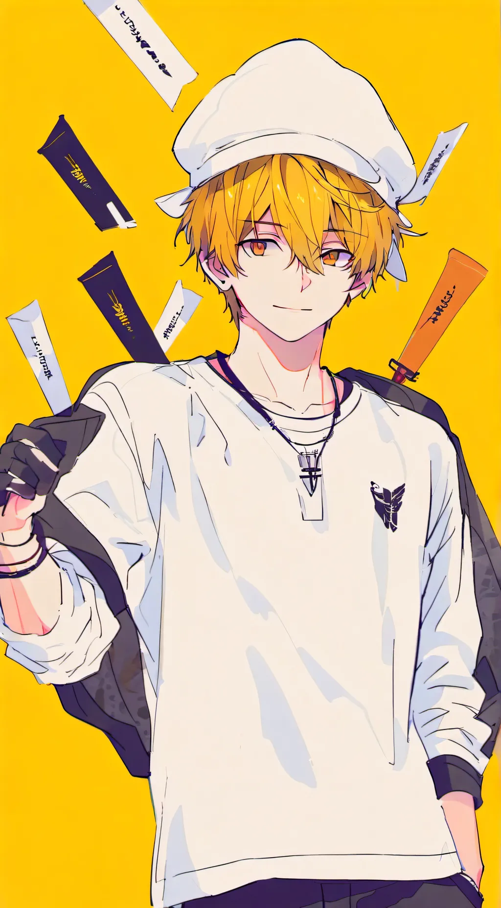 ai character: Koi background
