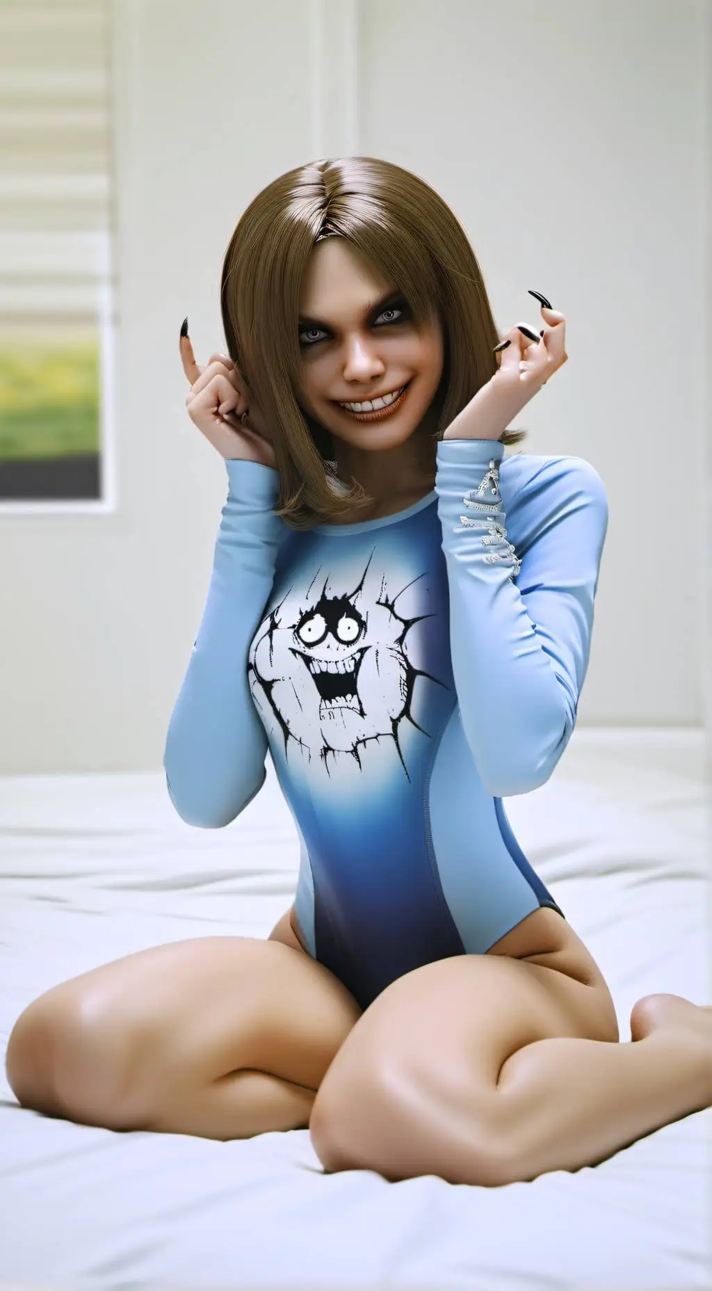 ai character: exorcist leotard background