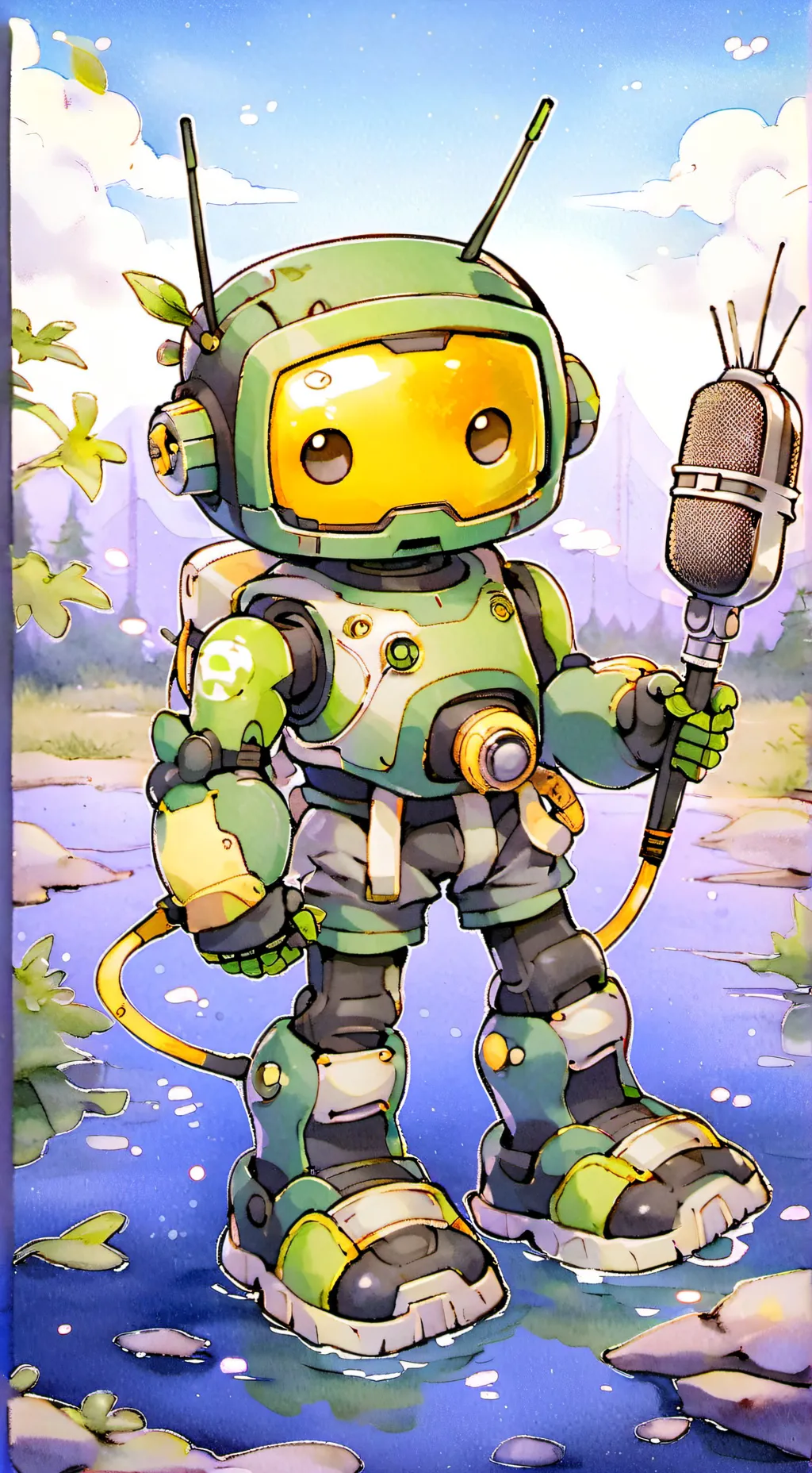 ai character: Vee background