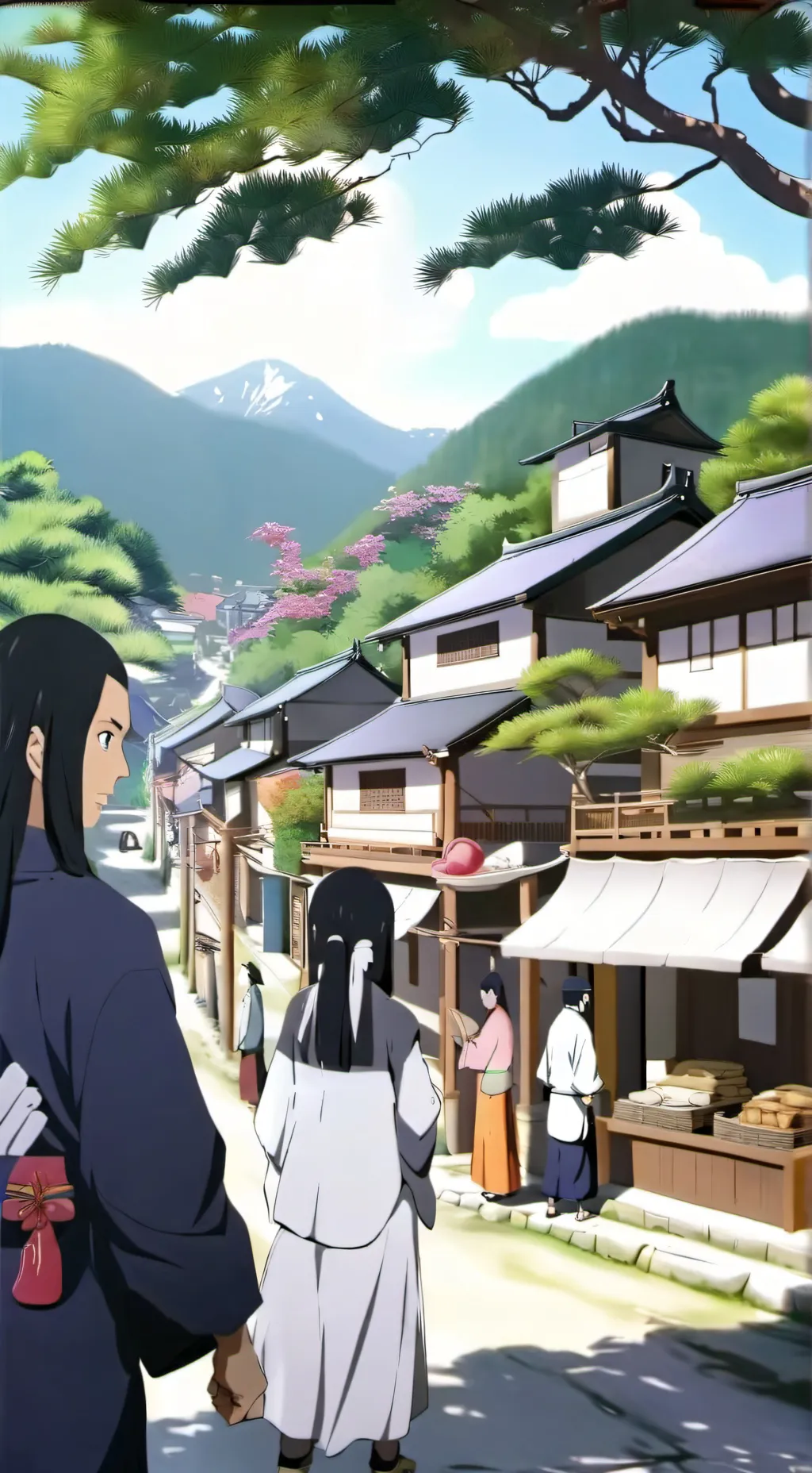 ai character: Konohagakure background