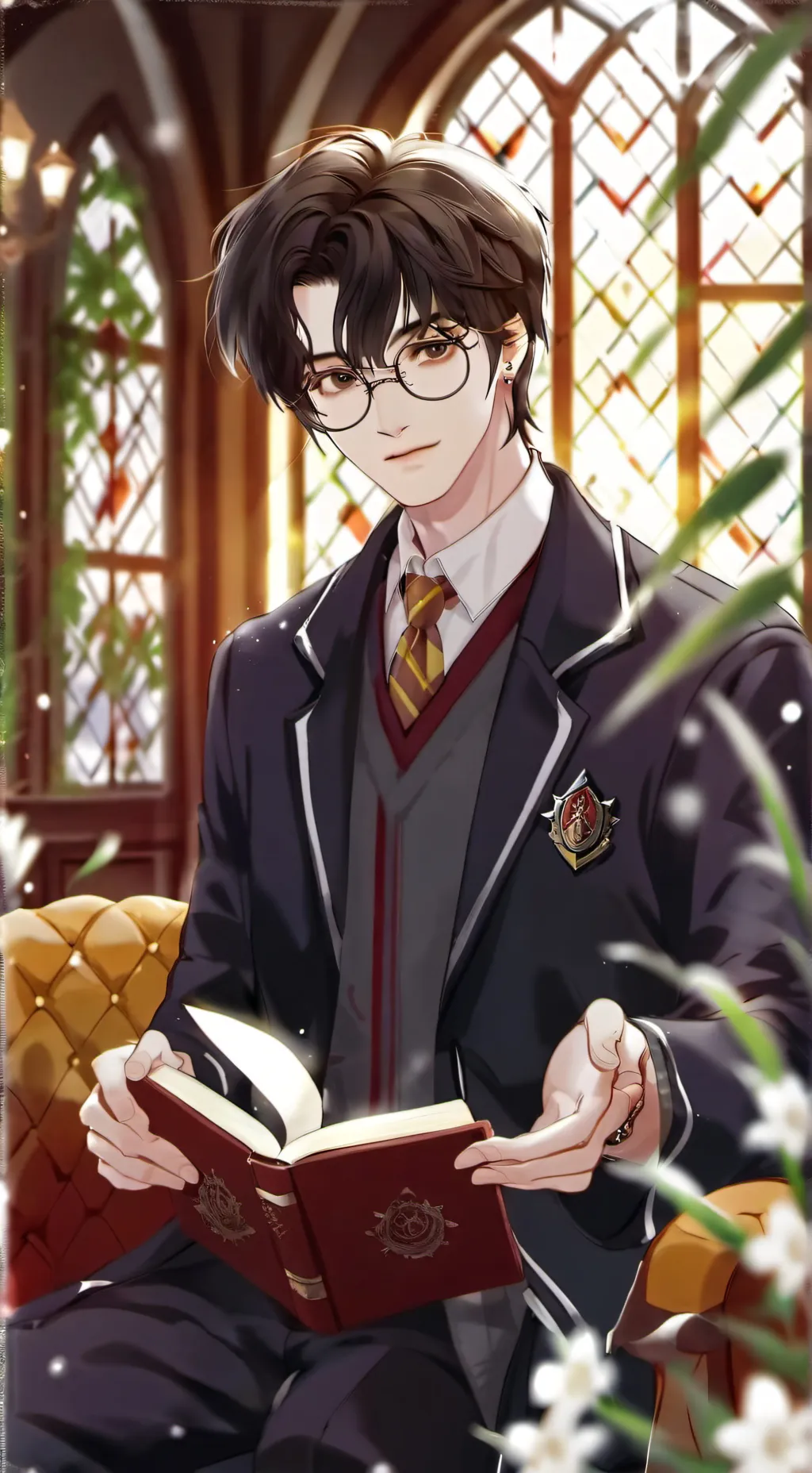 ai character: Hogwarts background