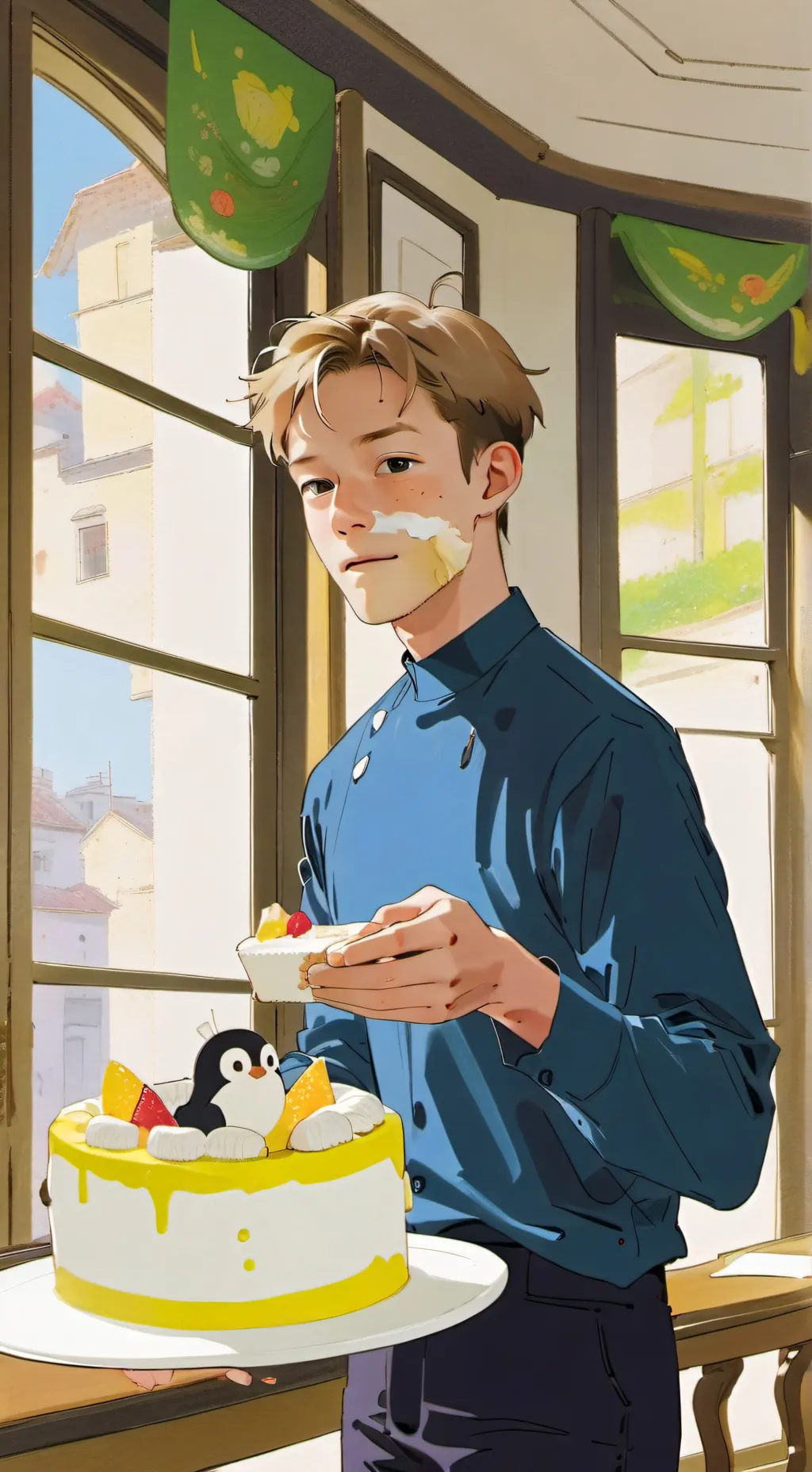 ai character: steve background
