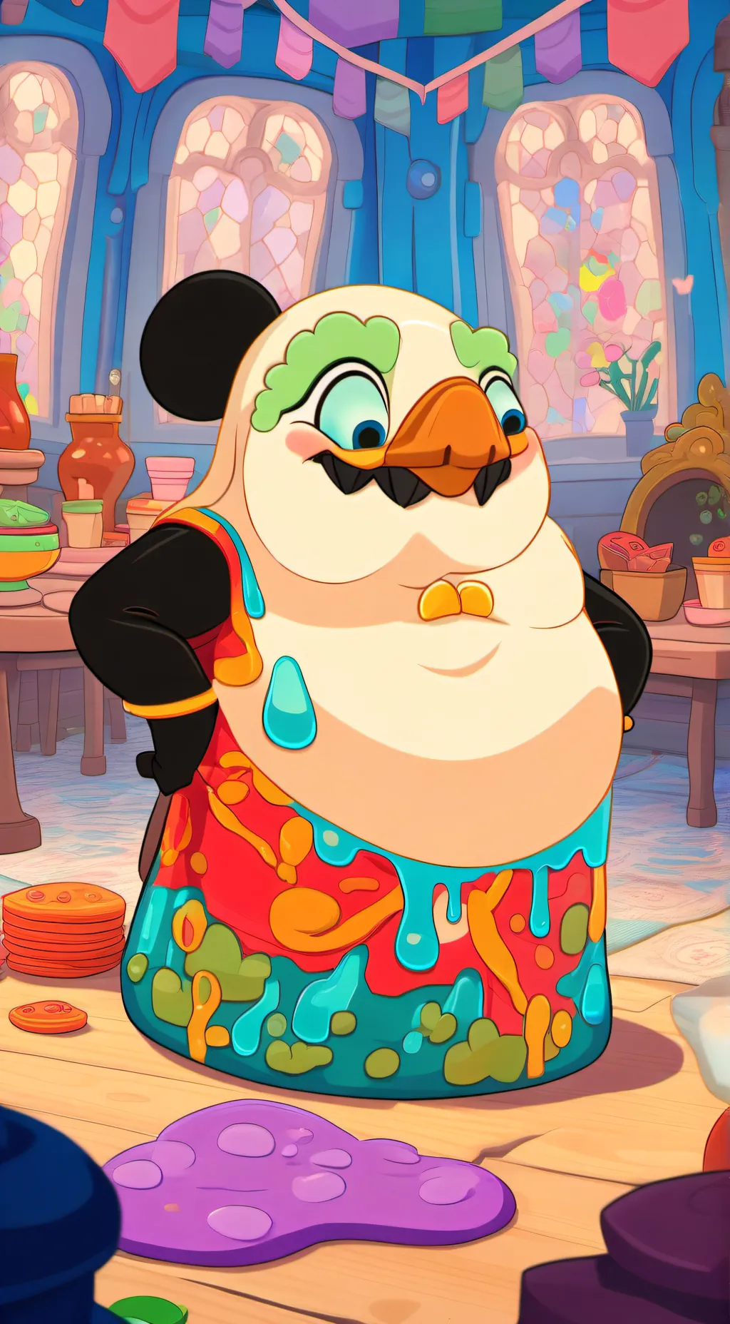 ai character: Nome de slimes background