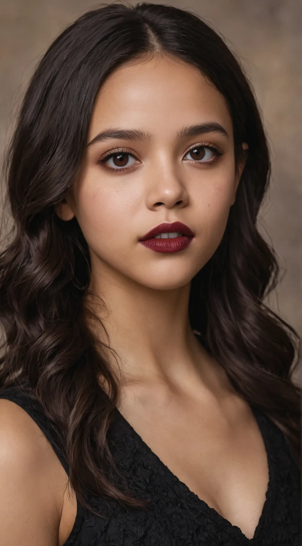 ai character: Jenna Ortega background