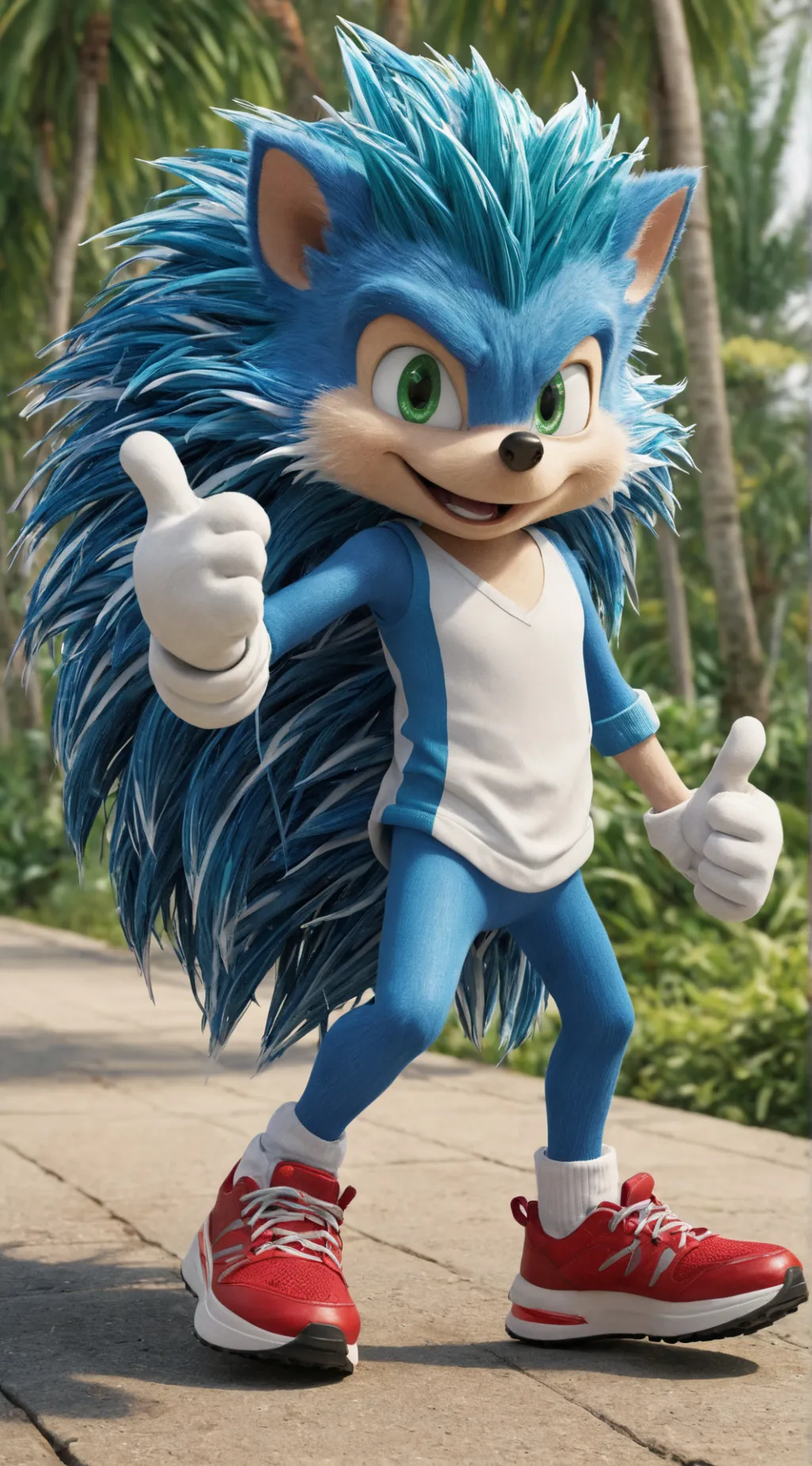 ai character: Sonic the Hedgehog background