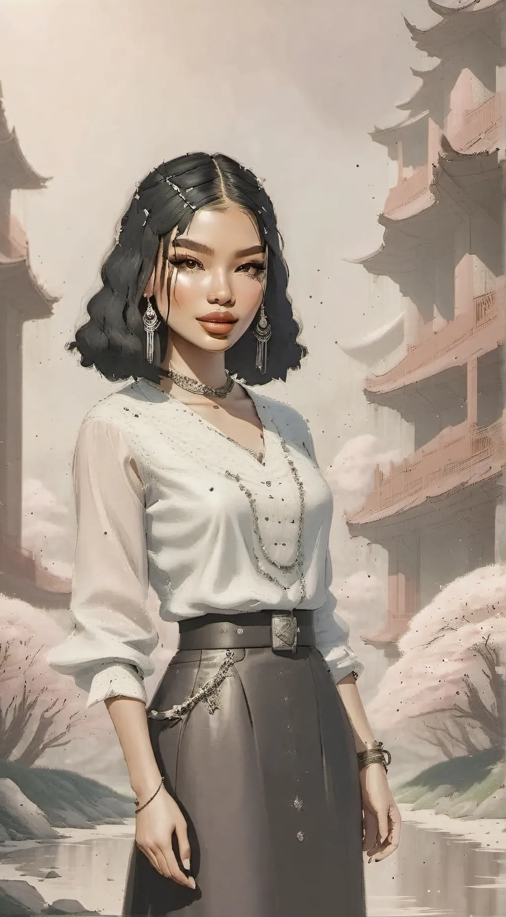 ai character: JUICY background