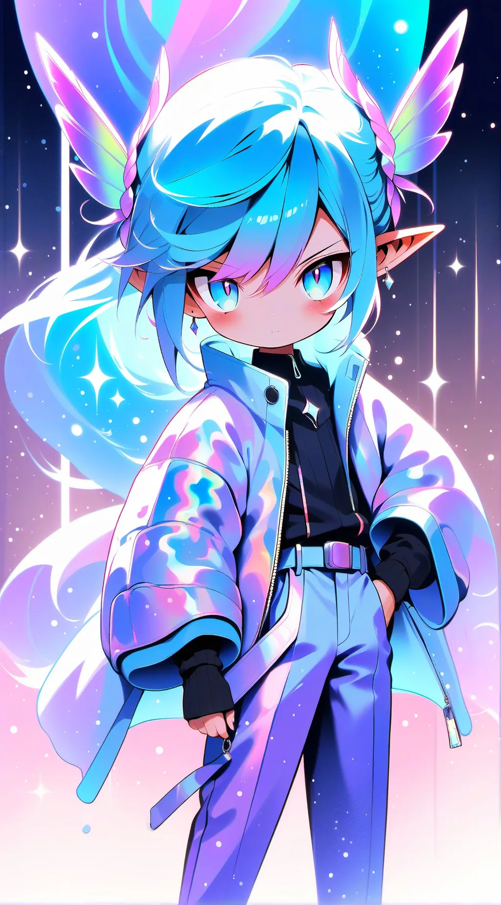 ai character: Sc x sprunki background