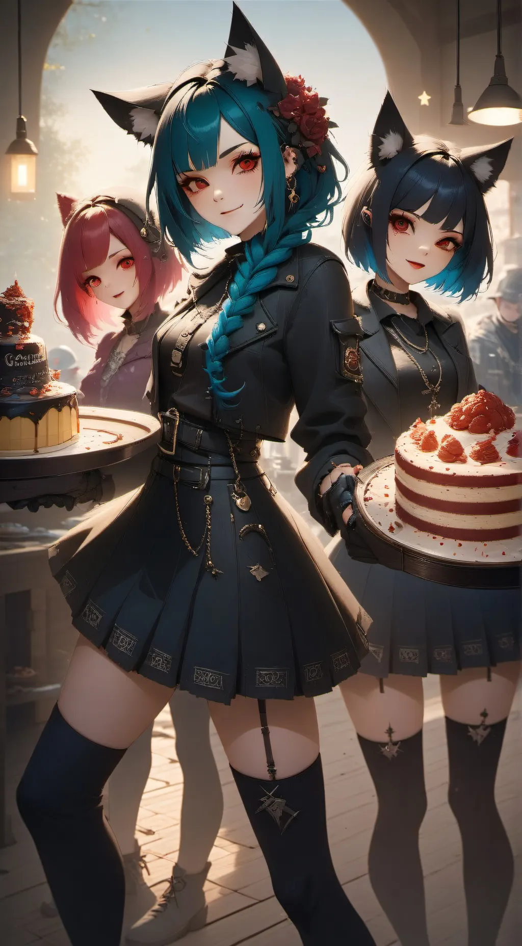 ai character: Neko Vixen Gang background