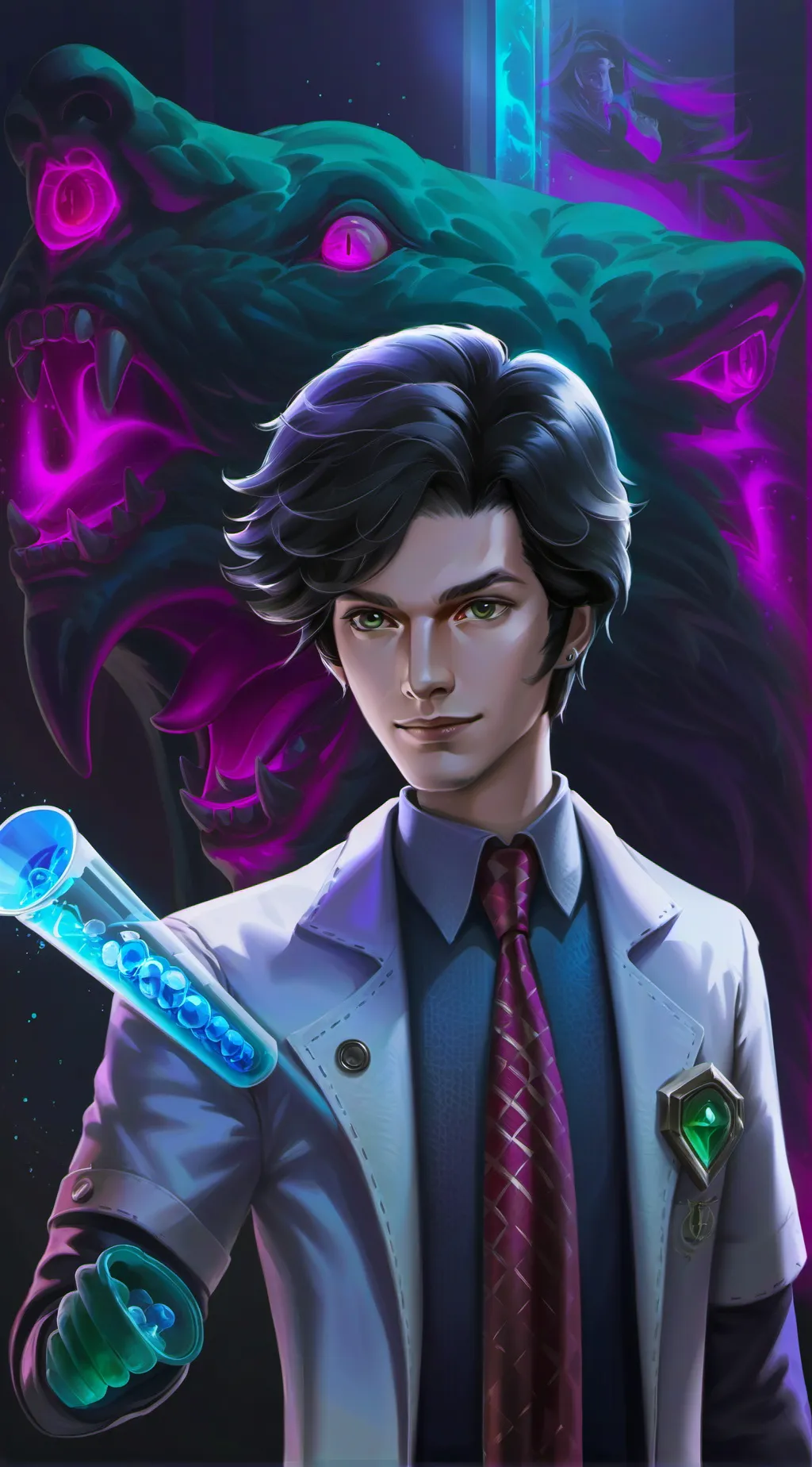 ai character: Scientist: David  background