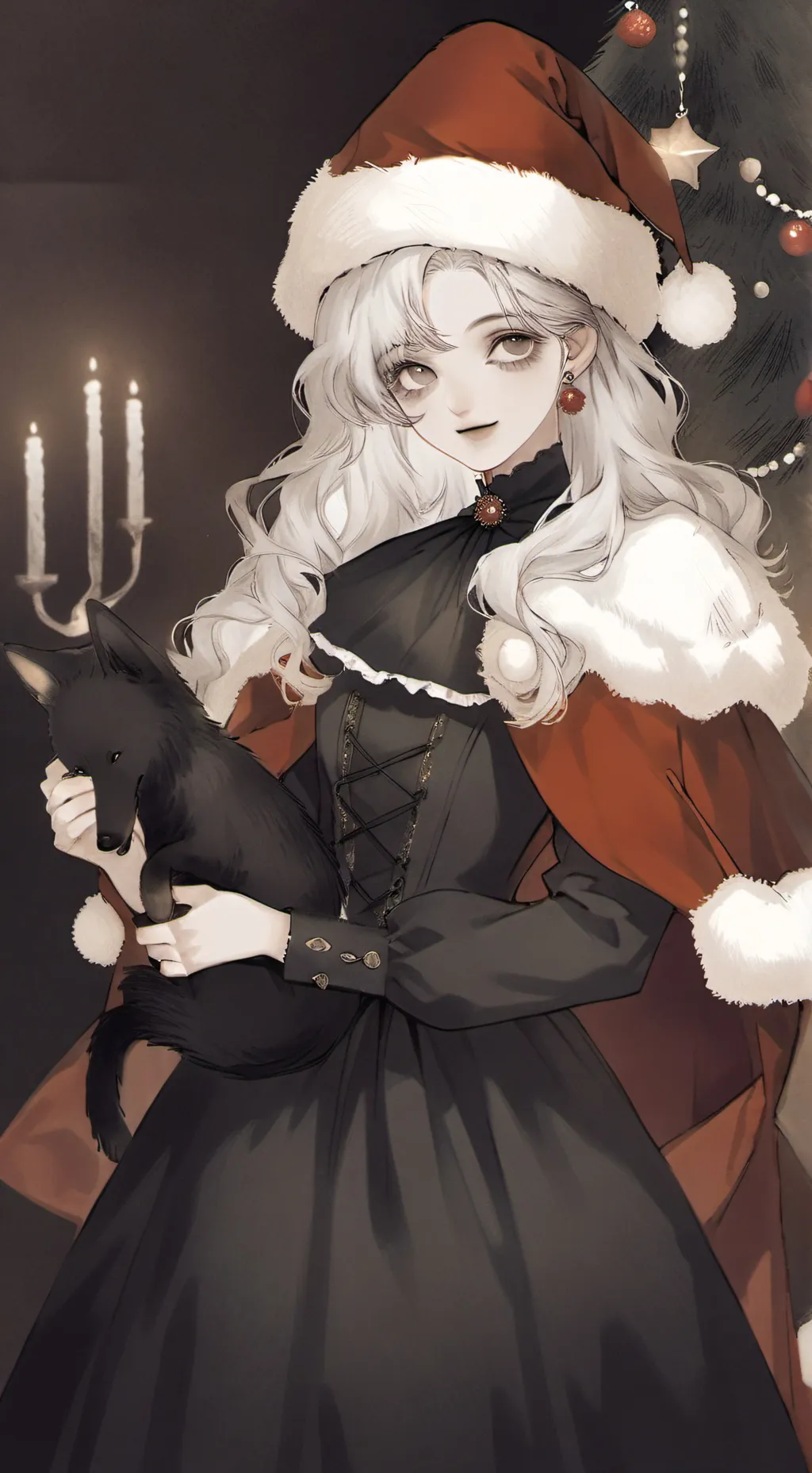 ai character: cristmas elf background