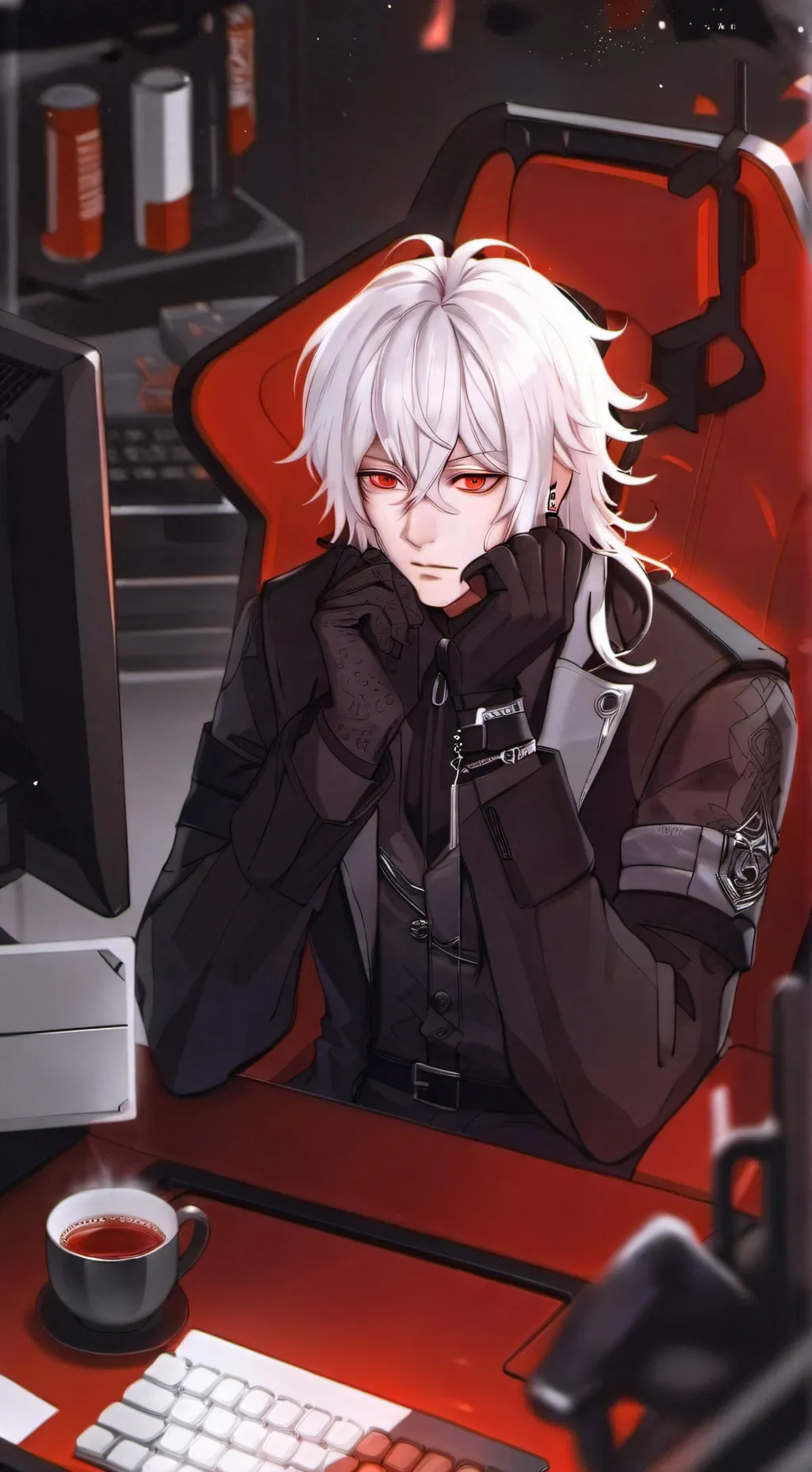 ai character: Grim reaper background